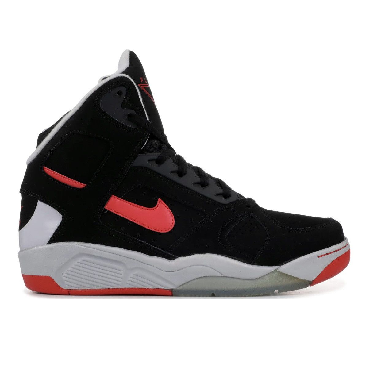 Nike [Size 10]2014 Nike Air Flight Lite High Black Red Grey Size US 10 / EU 43 - 8 Thumbnail