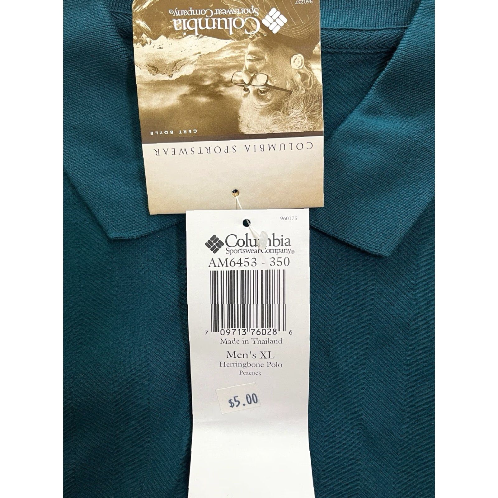Vintage VINTAGE Columbia Polo Golf Shirt Mens XL 90s NWT Deadstock Peacock Blue Navy Logo Short Sleeve"} Size US XL / EU 56 / 4 - 4 Thumbnail