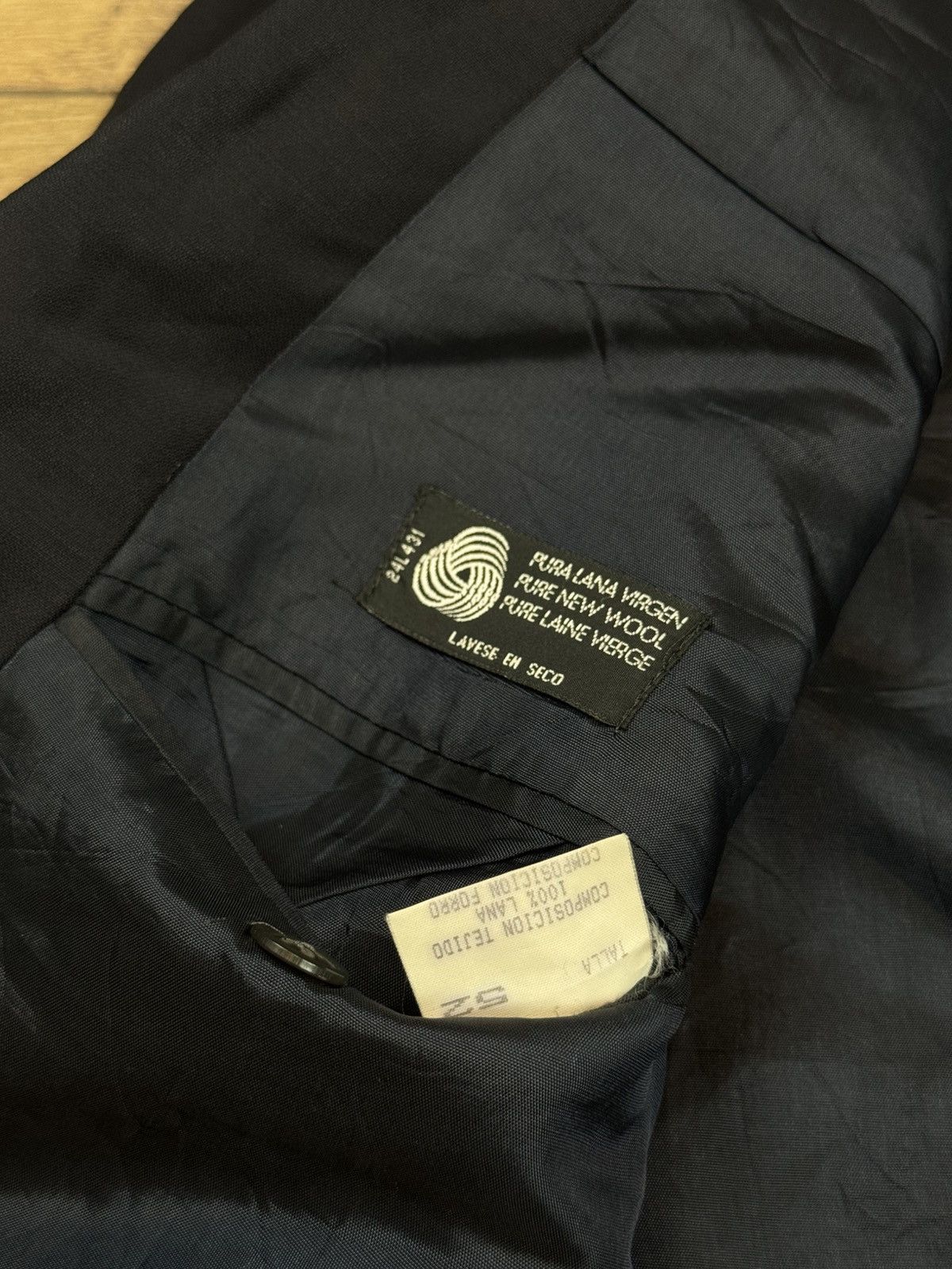 Yves Saint Laurent Vintage wool blazer Yves Saint Laurent original luxury item Size 48L - 3 Thumbnail