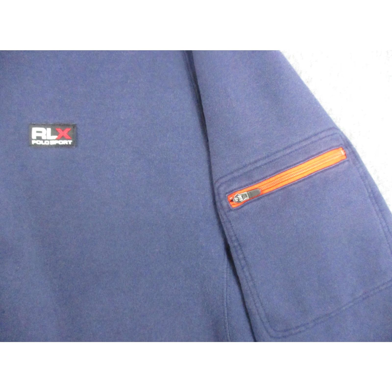 Polo Ralph Lauren Vintage RLX Polo Sport Sweater Mens XL Blue Fleece Quarter Zip Pullover 90s Size US XL / EU 56 / 4 - 3 Thumbnail