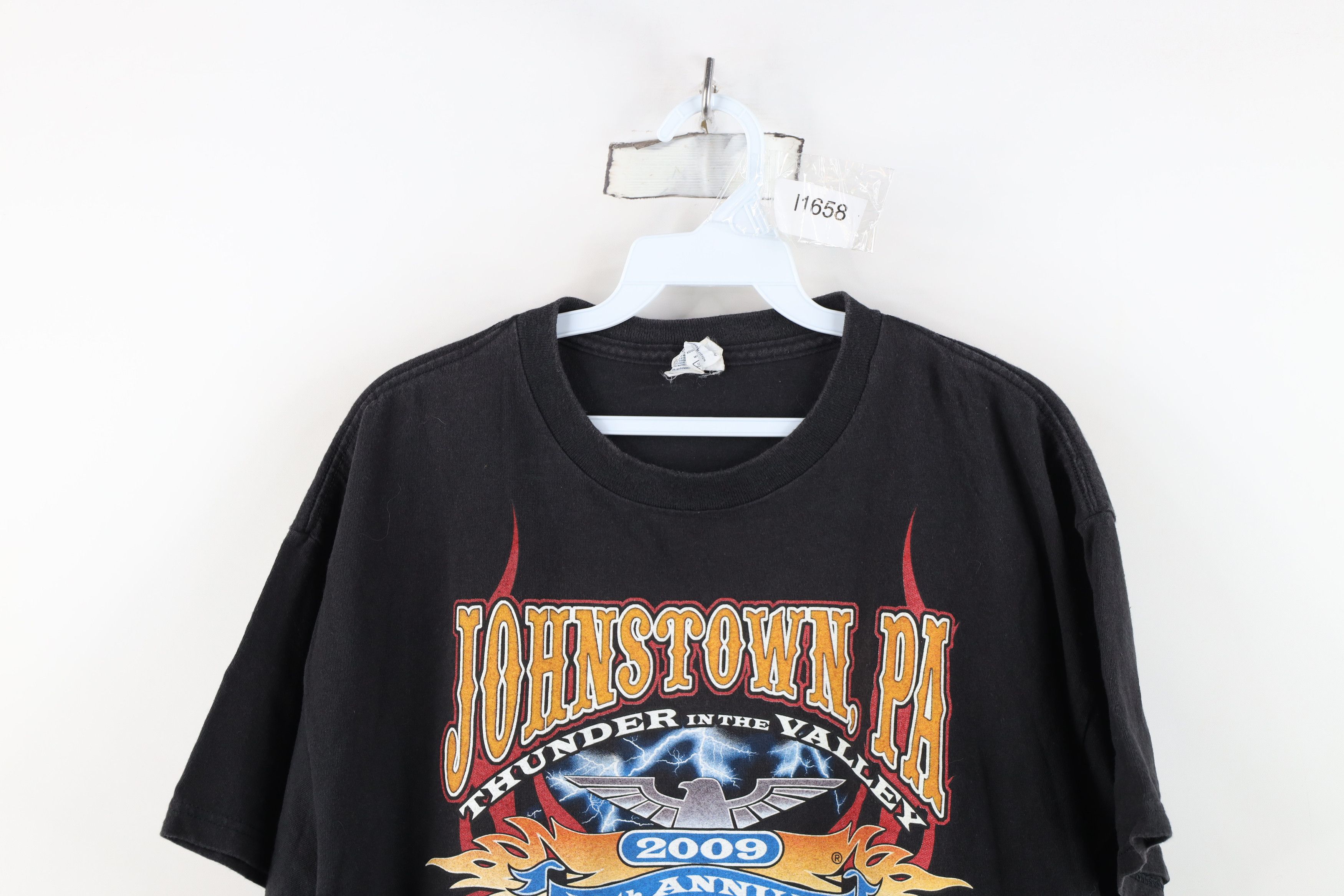 Vintage Vintage Y2K Johnstown Motorcycle Rally Fire Tribal T-Shirt Size US L / EU 52-54 / 3 - 2 Thumbnail