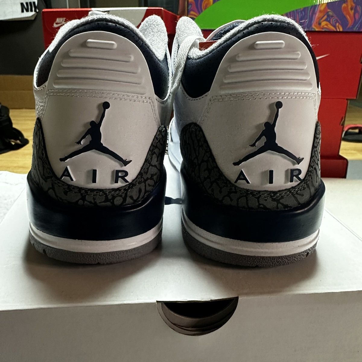 Jordan Brand *NEW* SIZE 10.5 US MEN Air Jordan 3 Retro MIDNIGHT NAVY 2023 Size US 10 / EU 43 - 7 Thumbnail