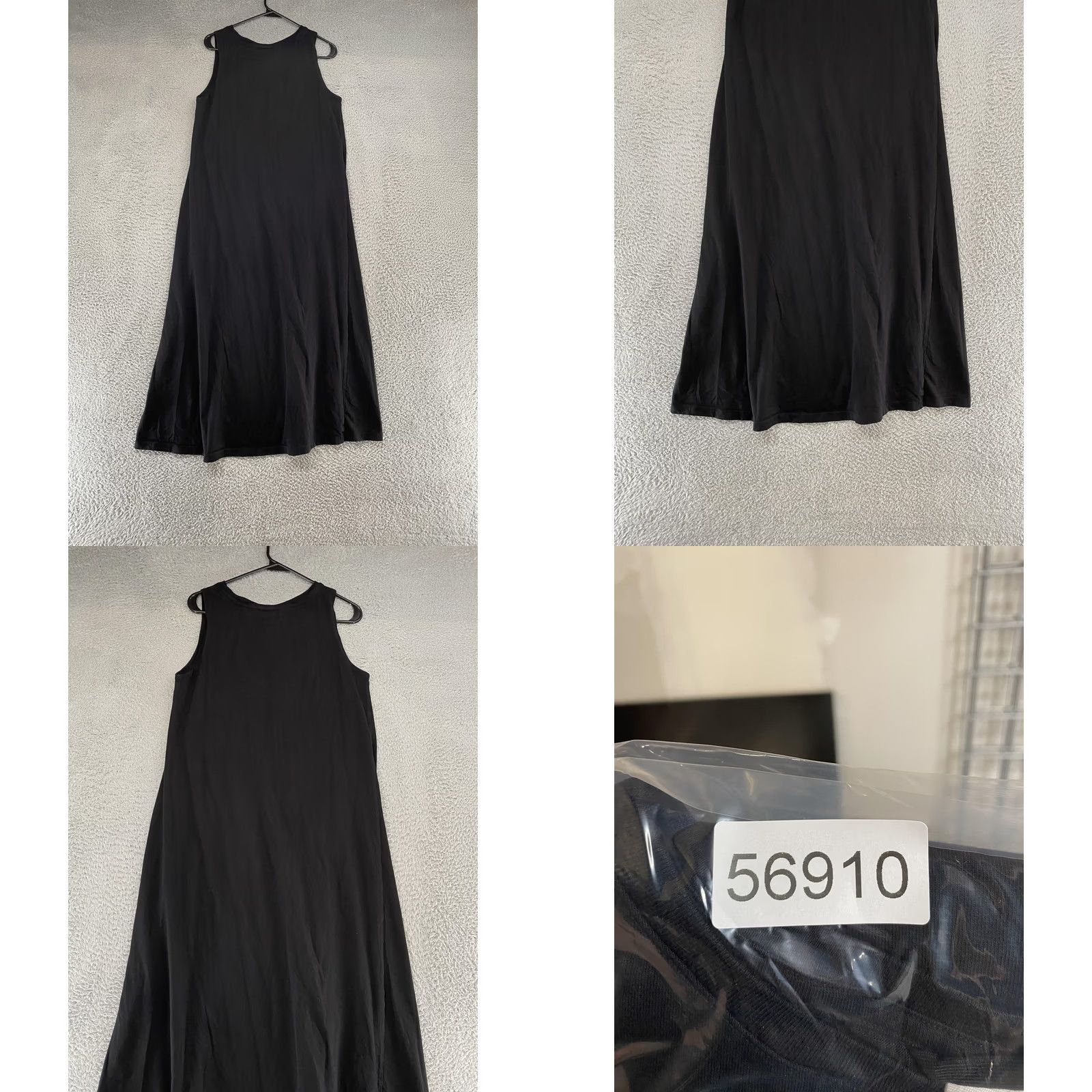 Kowtow Kowtow Dress Womens M Black Organic Cotton Tank Maxi Minimalist Summer Lagenlook Size M / US 6-8 / IT 42-44 - 8 Thumbnail