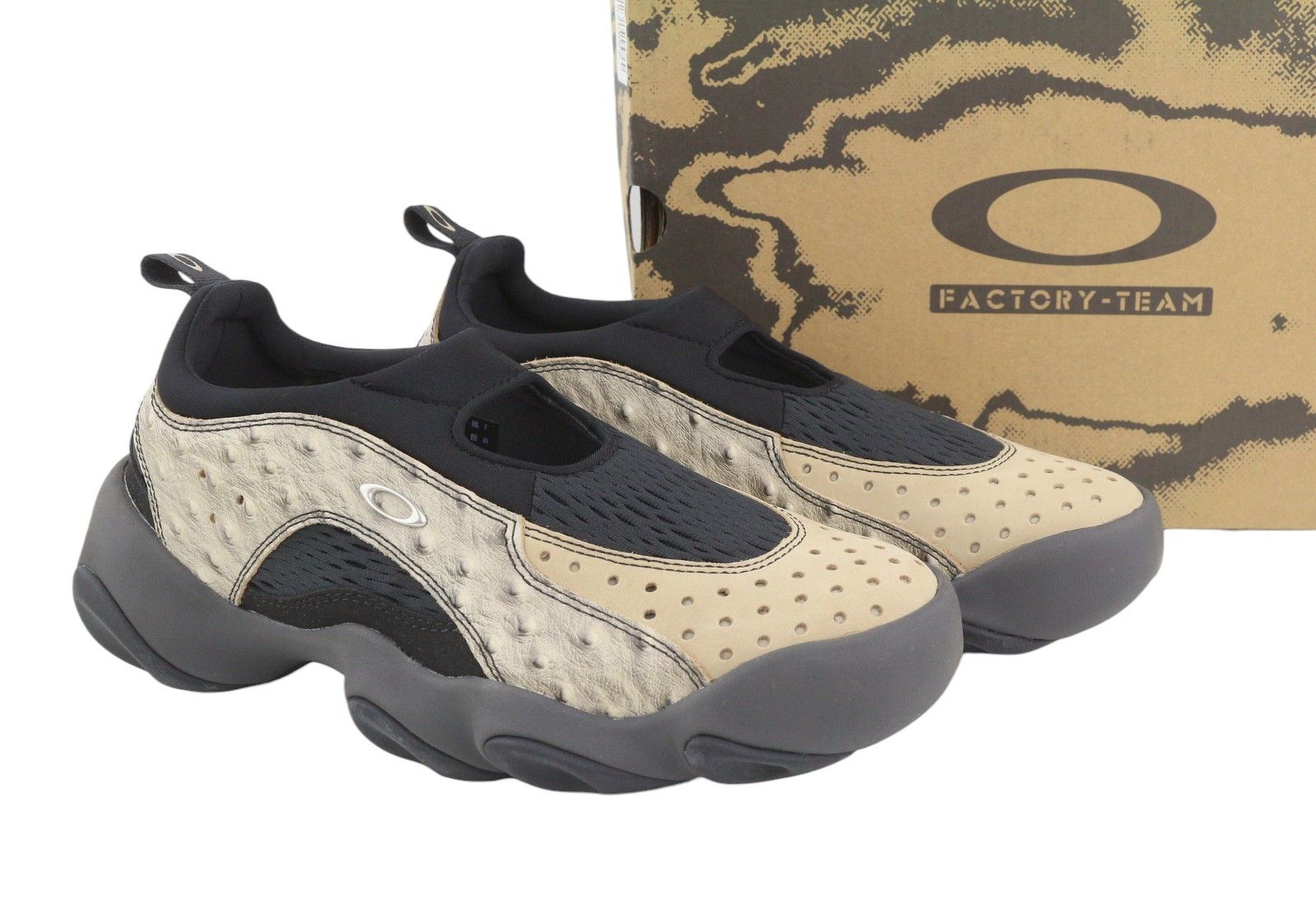 OAKLEY FACTORY OSTRICH FLESH EU41 Black Sandals 90514