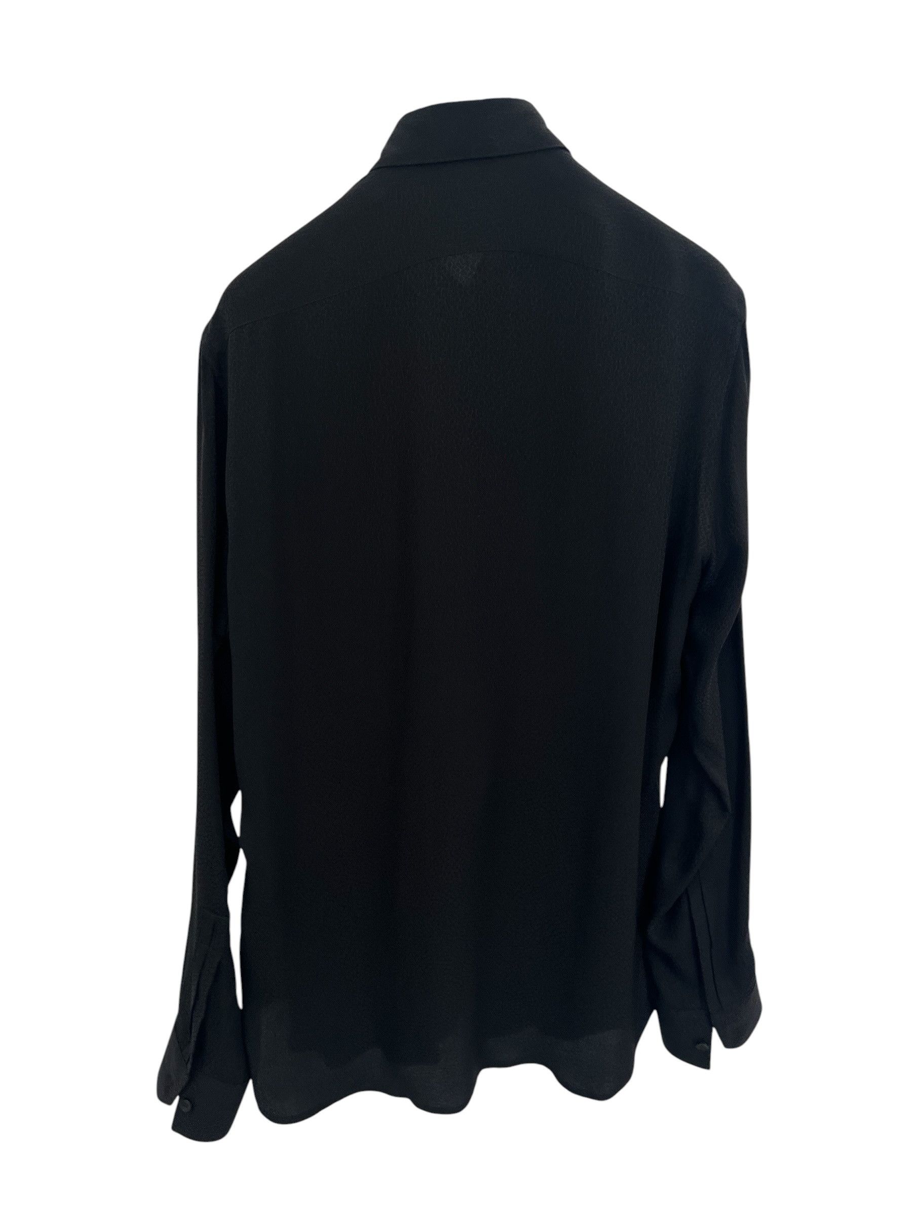 Saint Laurent Paris Saint Laurent Matt & Shiny Finish Shirt Size US M / EU 48-50 / 2 - 4 Thumbnail