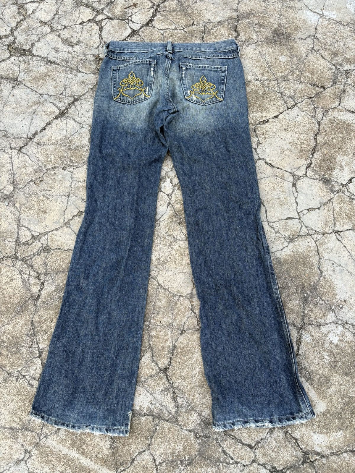 Diesel Vintage Diesel Jeans Flared Distressed Denim Pant Size US 32 / EU 48 - 2 Thumbnail