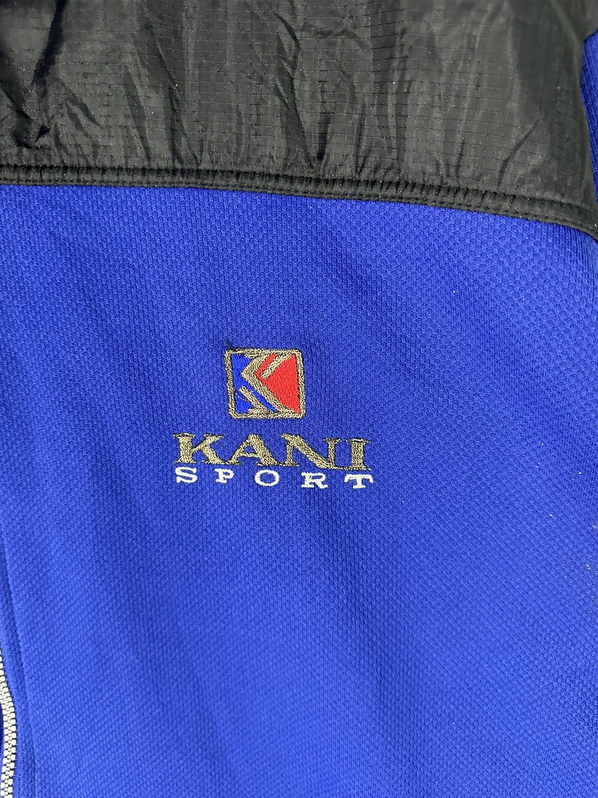 Karl Kani × Vintage Karl Kani Embroidered Logo Zipper Sweater Size US L / EU 52-54 / 3 - 5 Thumbnail