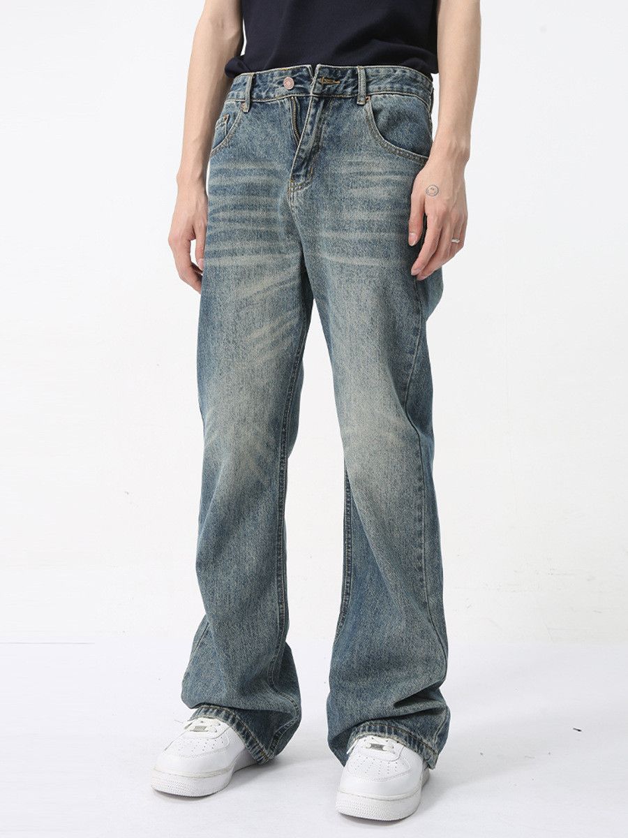 Jean × Vintage washed faded gradient yuppie bootcut flared jeans Size US 32 / EU 48 - 4 Thumbnail