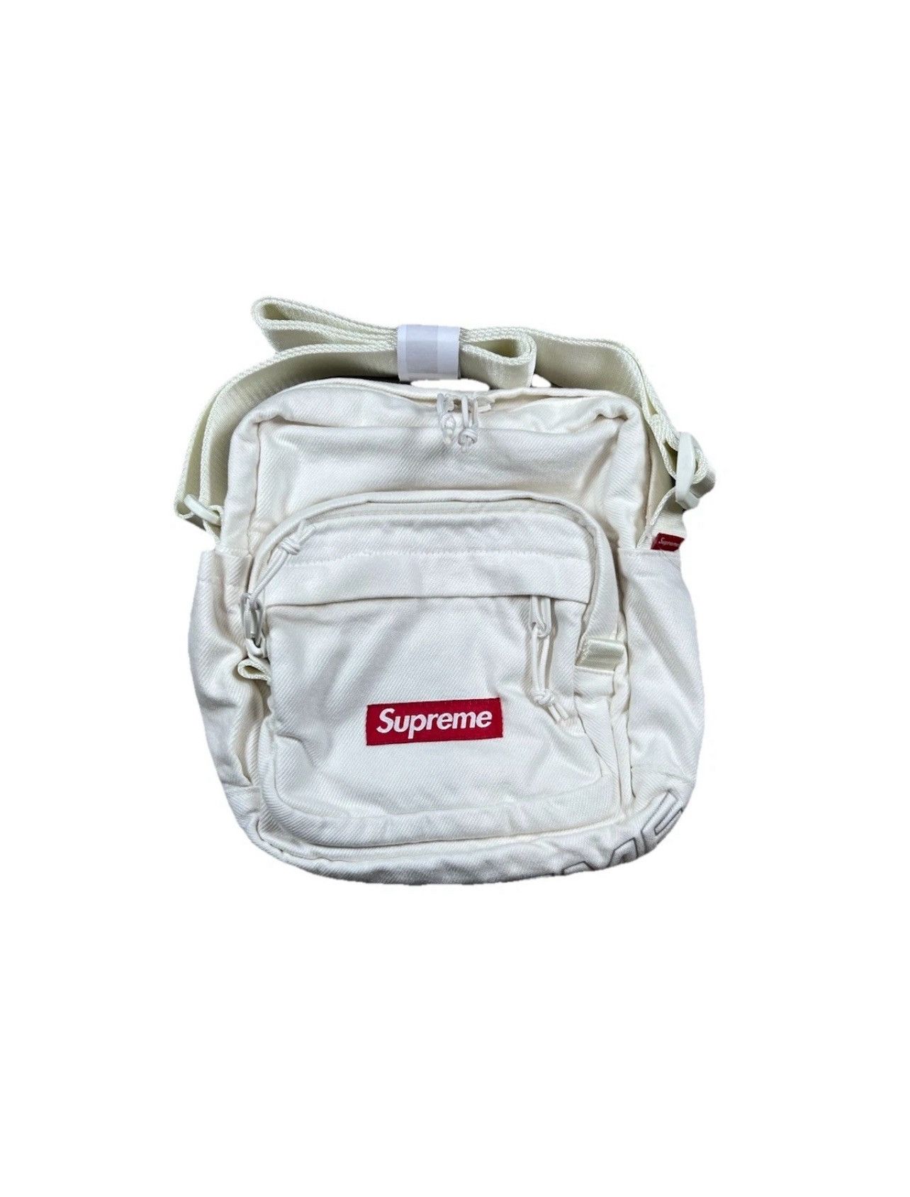 Supreme Supreme FW25 Denim Shoulder Bag (White) | Grailed