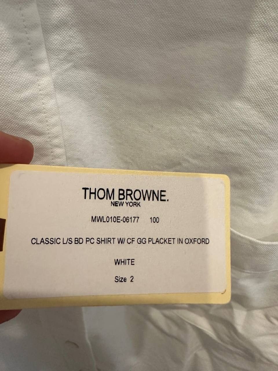 Thom Browne Thom Browne Classic Shirt in White Size US M / EU 48-50 / 2 - 4 Thumbnail