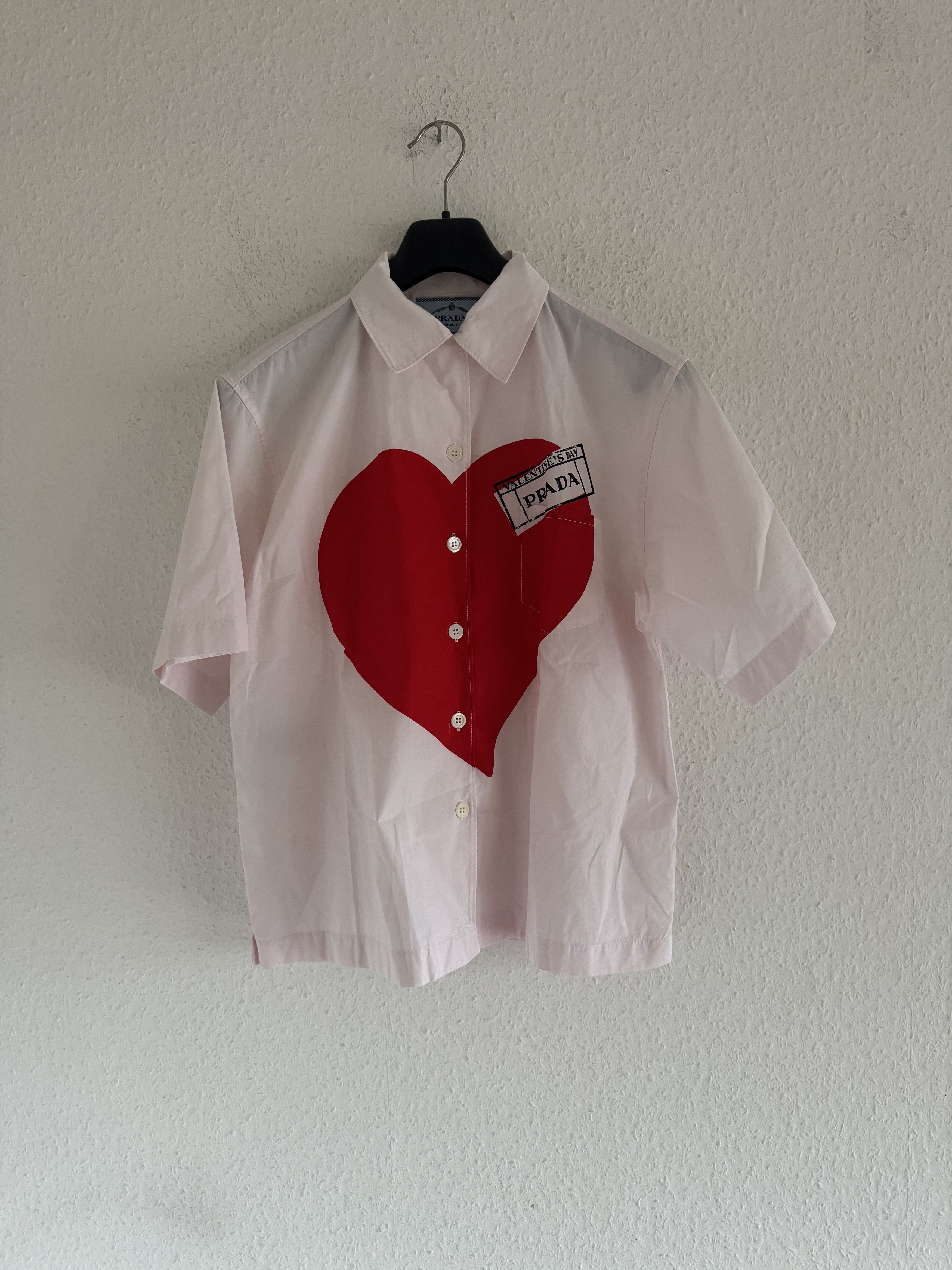 Prada Valentine's Bowling Shirt Size US XS / EU 42 / 0 - 2 Thumbnail