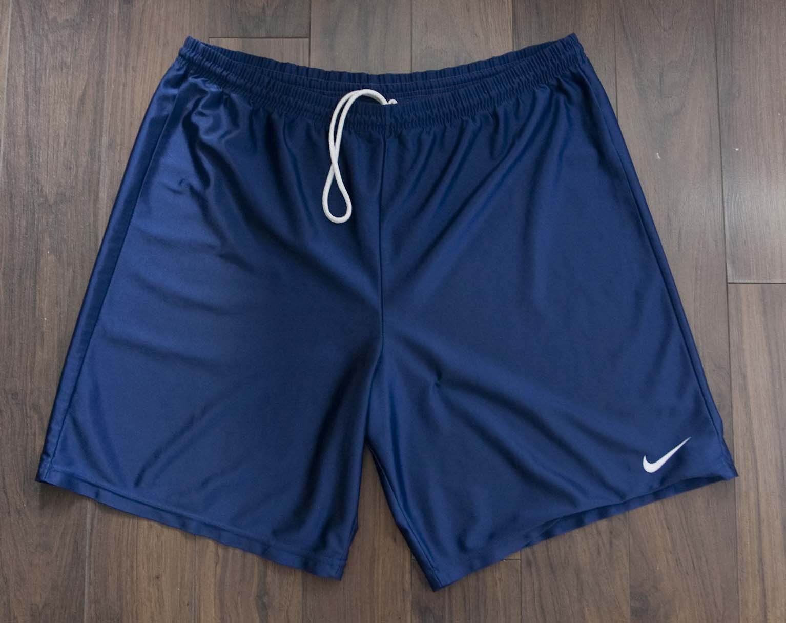 Nike × Vintage Nike Shorts 90s Vintage Size XL /37 Shiny Dark Blue Size US 37 - 1 Thumbnail
