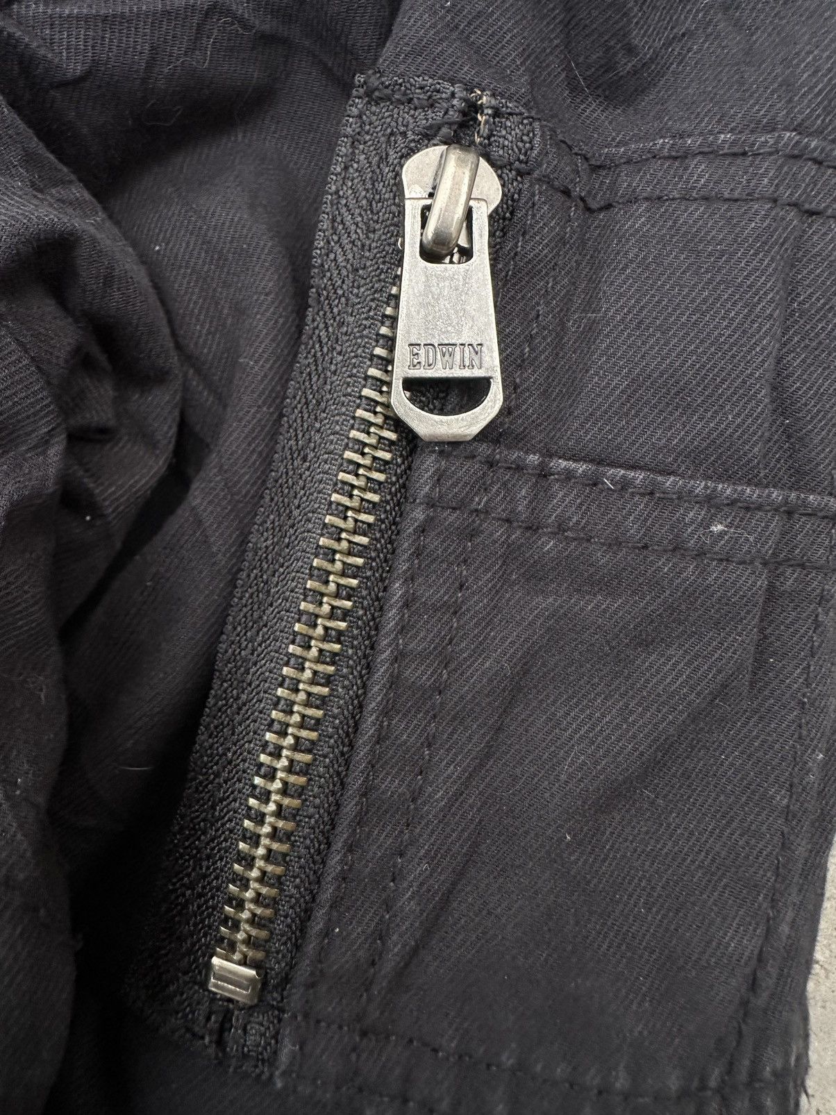 Edwin Vintage Y2K Edwin Archival Black Utility Bomber Jacket Size US M / EU 48-50 / 2 - 7 Thumbnail