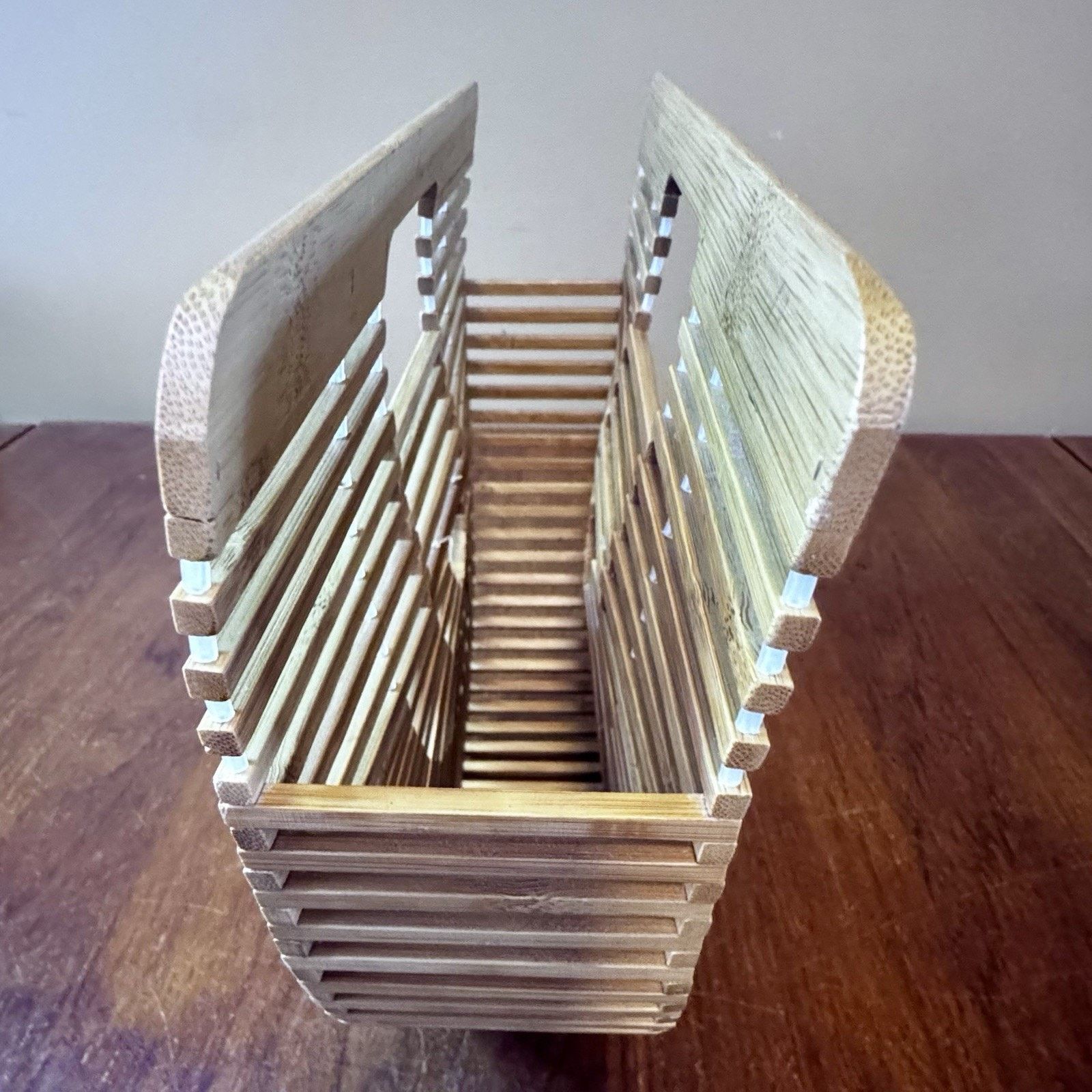 & Other Stories Bamboo Slat Beach Handbag Purse Wooden Boho Chic Unique Size ONE SIZE - 1 Thumbnail