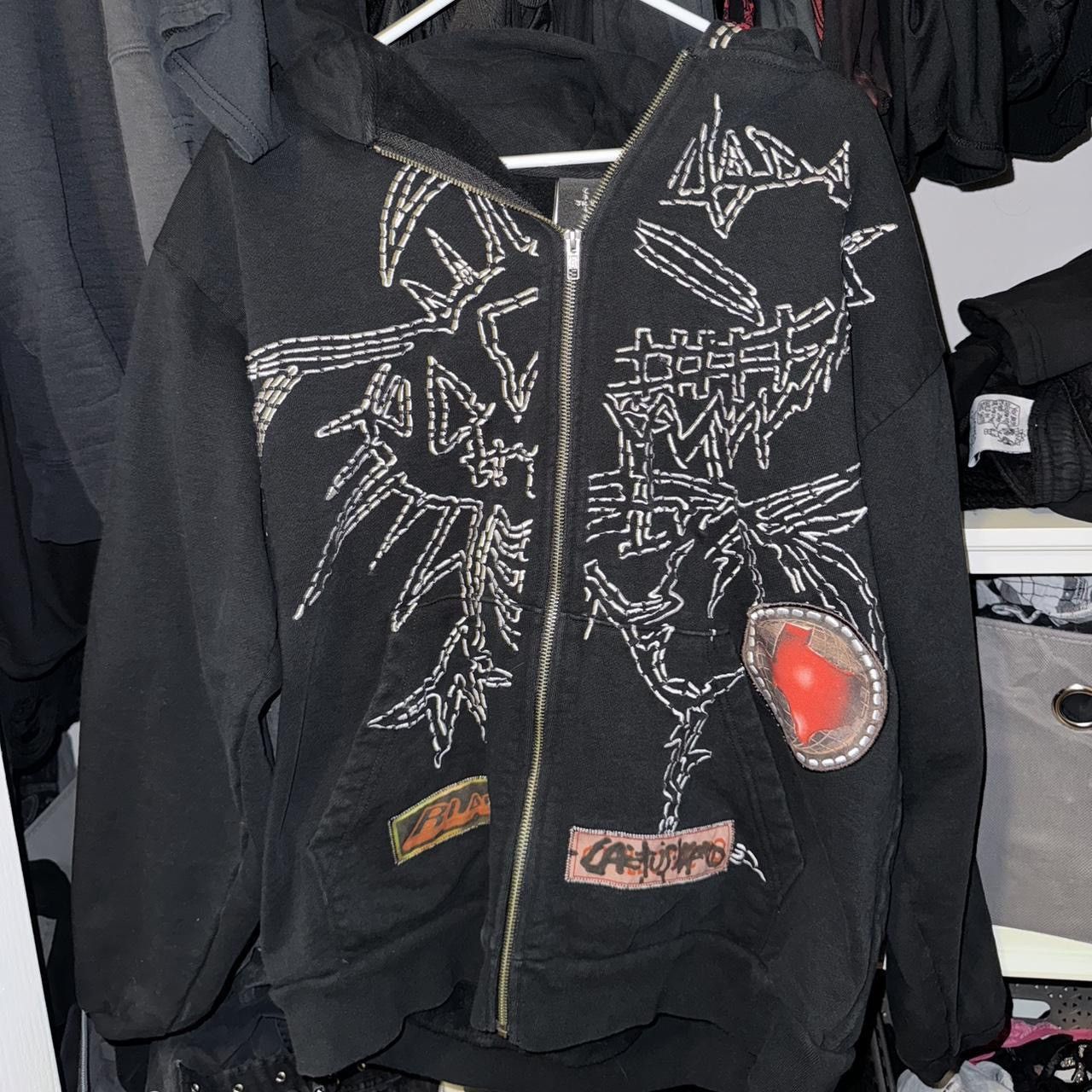 Travis Scott × WWE Cactus Jack x WWE Mankind Zip Hoodie