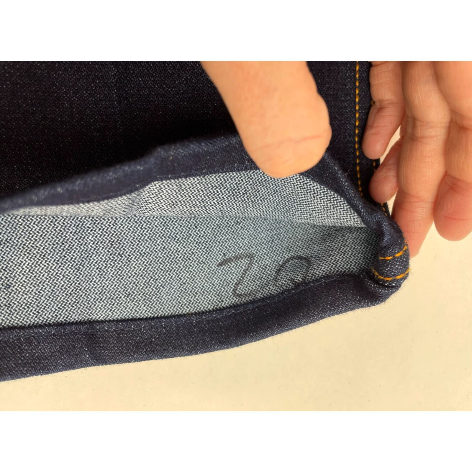 Vintage VINTAGE Gitano Jeans Womens 34 Blue Denim Short Length & Rise 27 Hemmed NWT Size 24" / US 00 / IT 34 - 6 Thumbnail