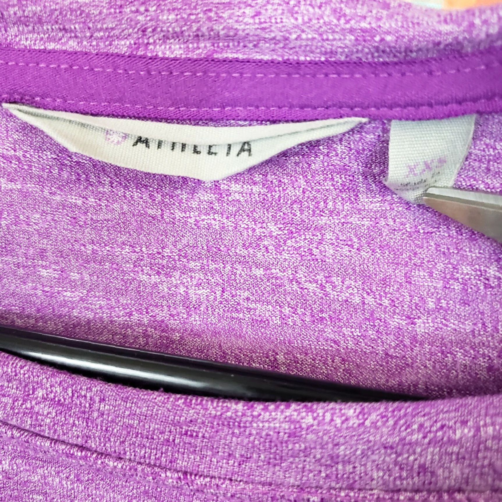 Athleta Athleta Womens Suri Bubble Hem Top | 2XS | Purple | Long Sleeve | Activewear | Pullover | Polyester Rayon Blend | Women’s Tops (2XS) Size XXS / US 00 / IT 34 - 4 Thumbnail