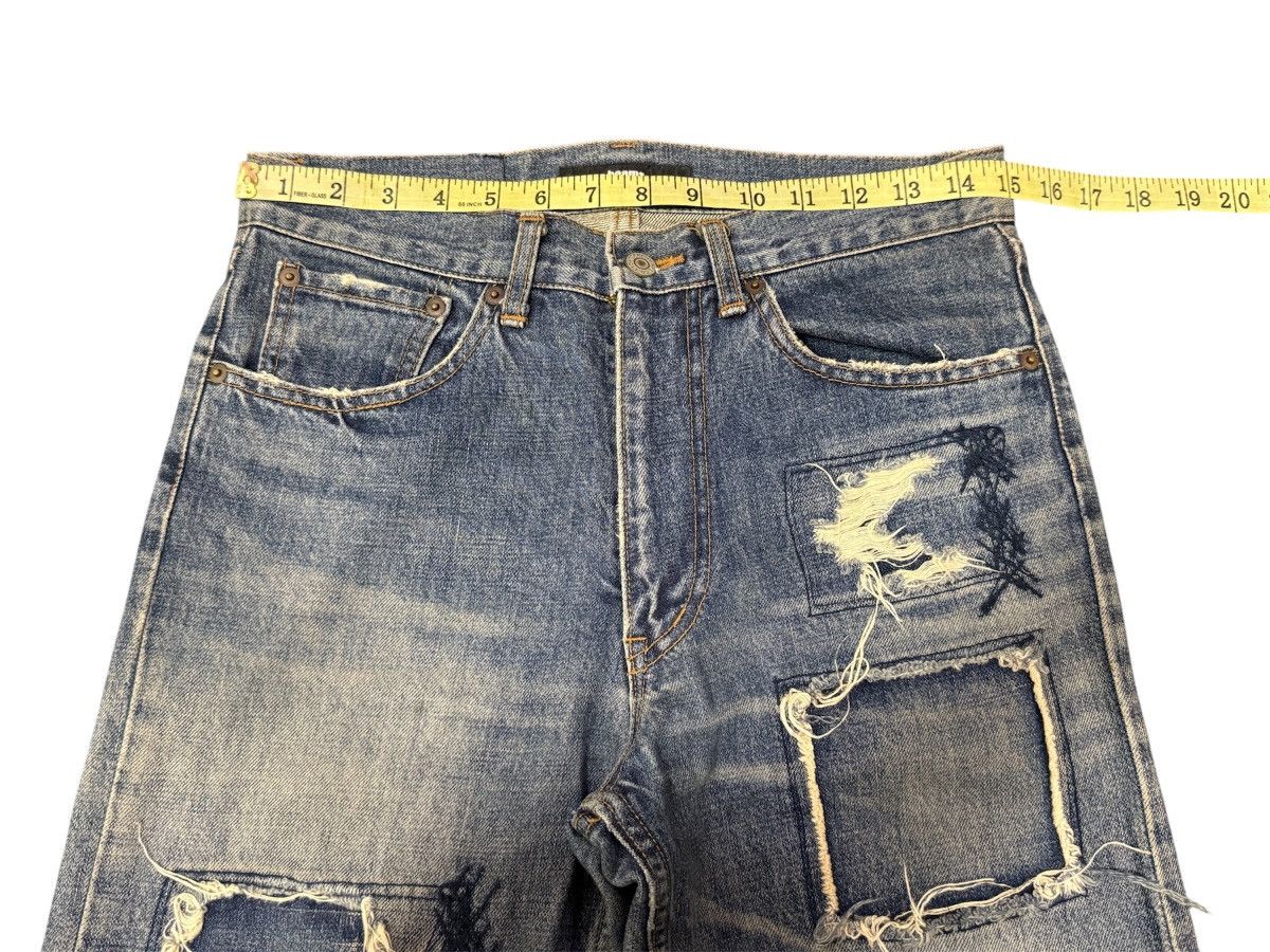 Beams Plus × Japanese Brand Rare Distressed Patchwork Beams Plus Jeans Size US 30 / EU 46 - 10 Thumbnail