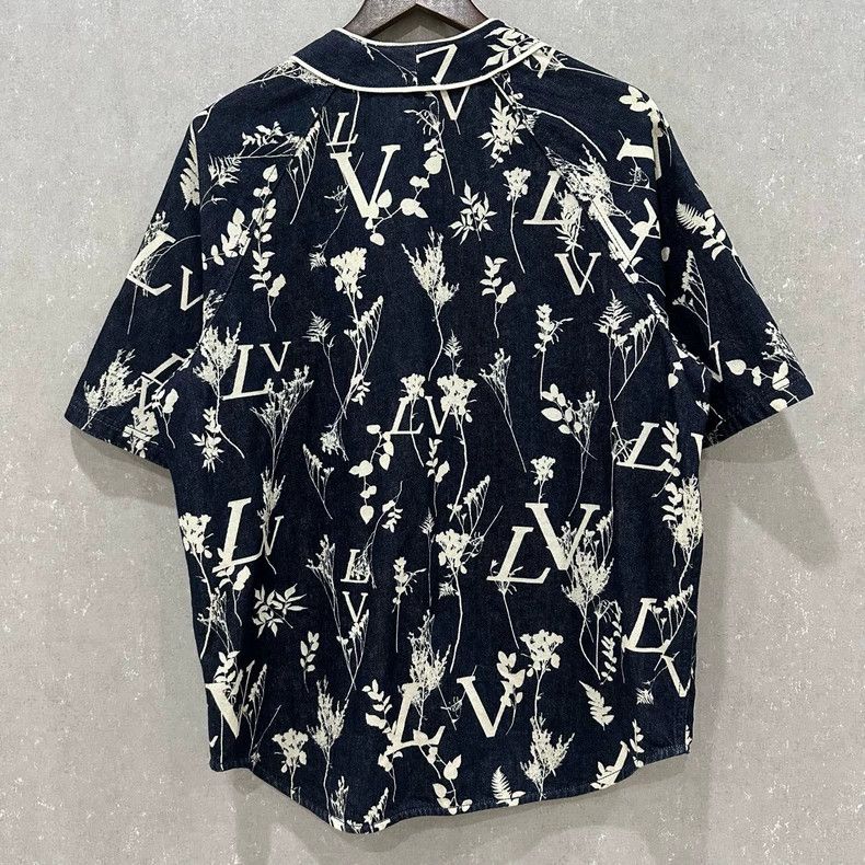 Louis Vuitton Louis Vuitton Wheat Spike Print Full Print Denim Classic Sh Size US S / EU 44-46 / 1 - 2 Thumbnail