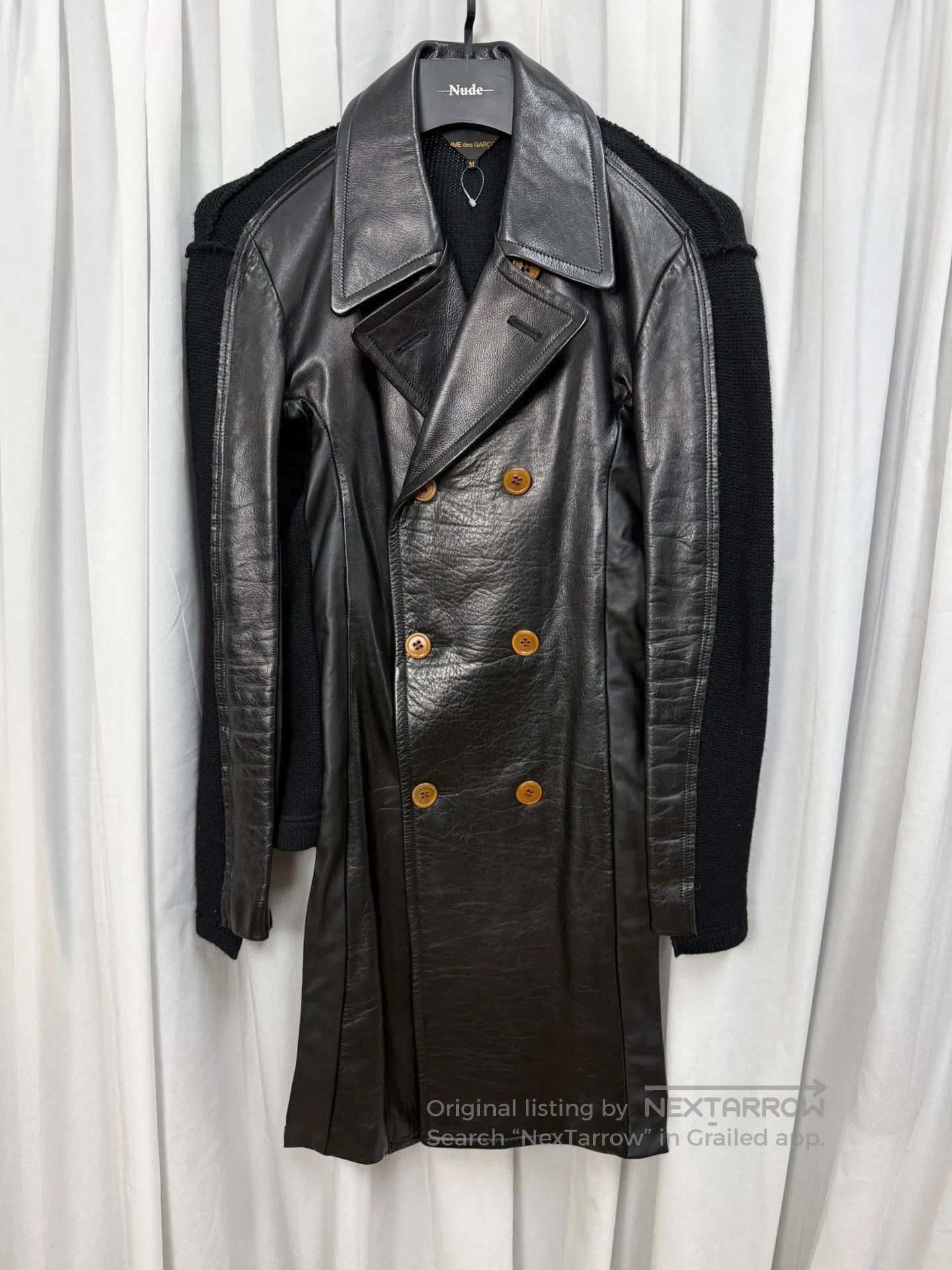 Comme des Garcons Comme des Garçons 02AW Leather Coat. Size US M / EU 48-50 / 2 - 1 Thumbnail