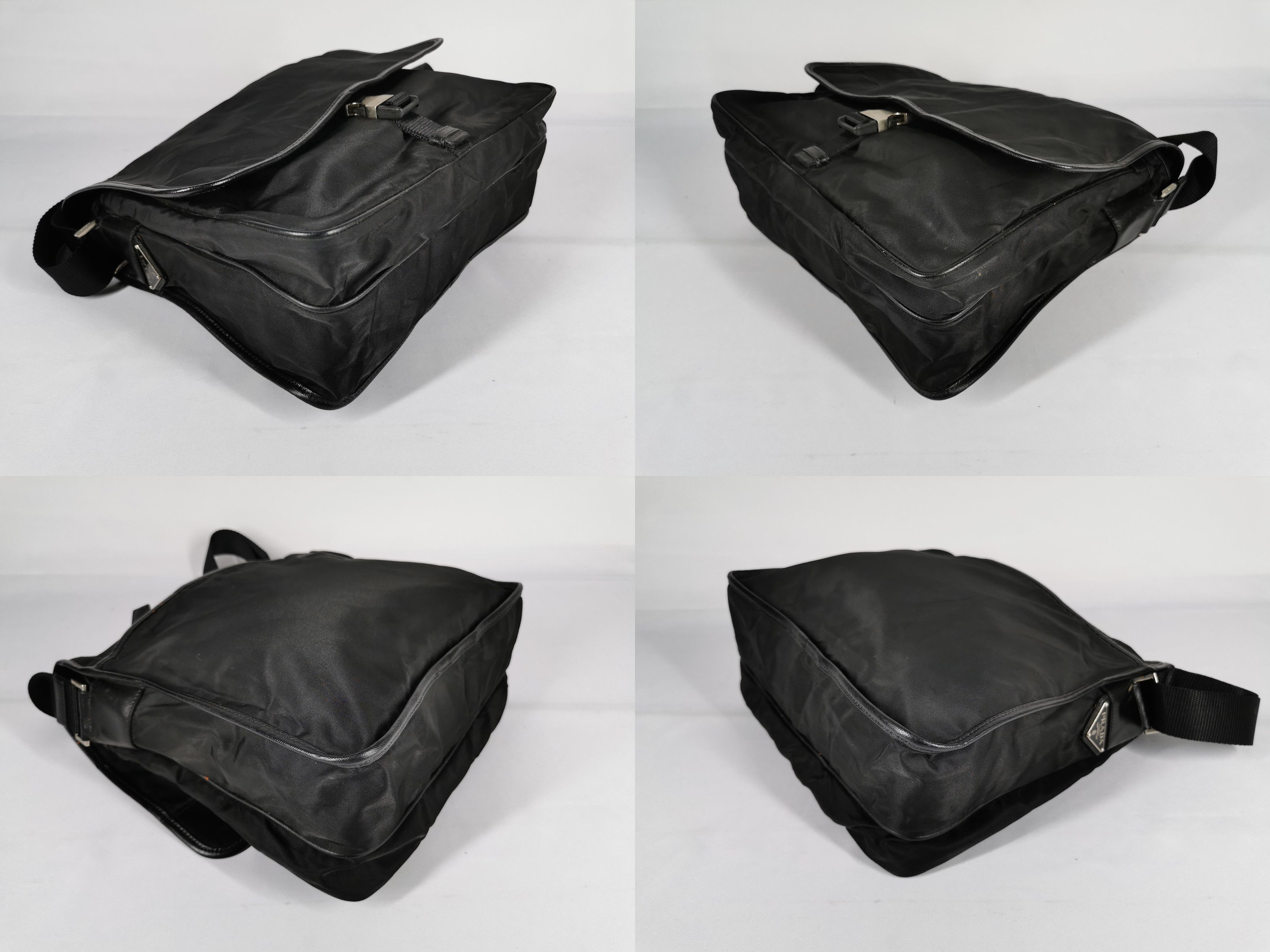 Prada Prada Messenger Tessuto Black Nylon Crossbody Shoulder Bag Size ONE SIZE - 5 Thumbnail