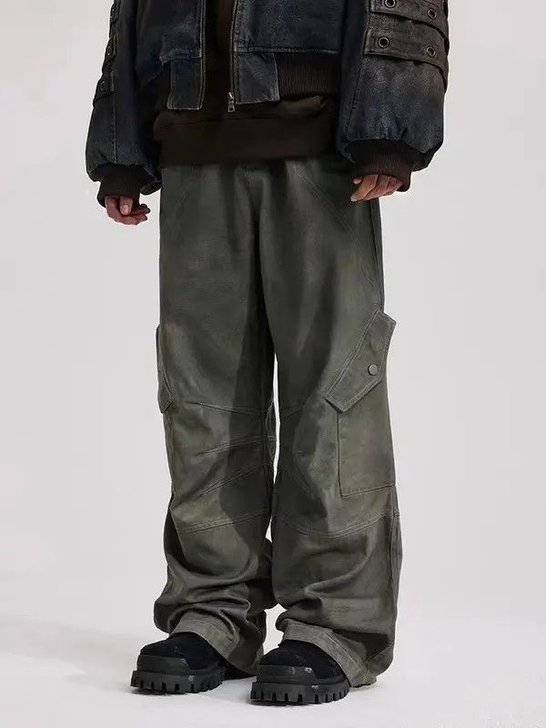 VIBE Retro Scimitar Pocket Distressed Wide Leg Jeans Size US 30 / EU 46 - 1 Thumbnail