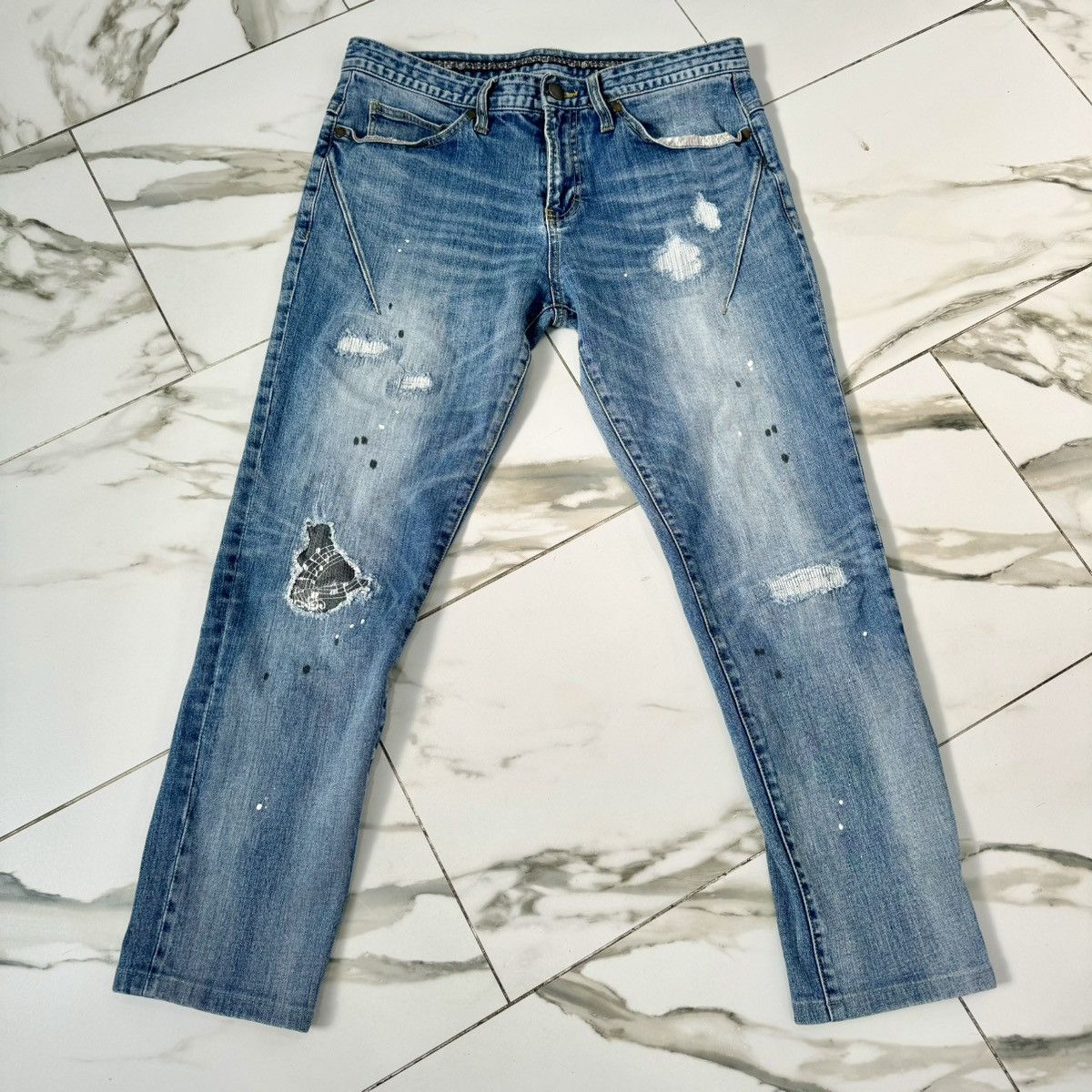 Number (N)ine x Loveless Guild Prime Distressed Skinny Denim