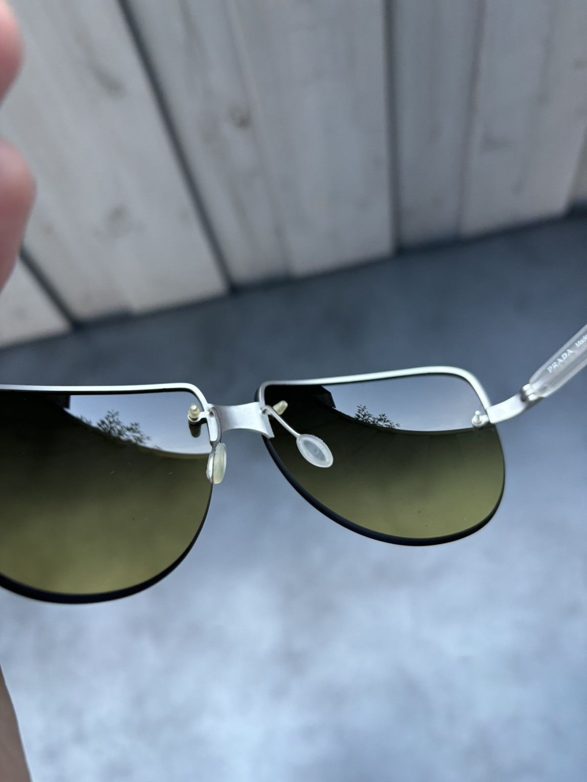 Prada × Vintage S/S 2000 Prada Sunglasses SPR 73A Rimless Vintage Prada Y2K Size ONE SIZE - 8 Thumbnail