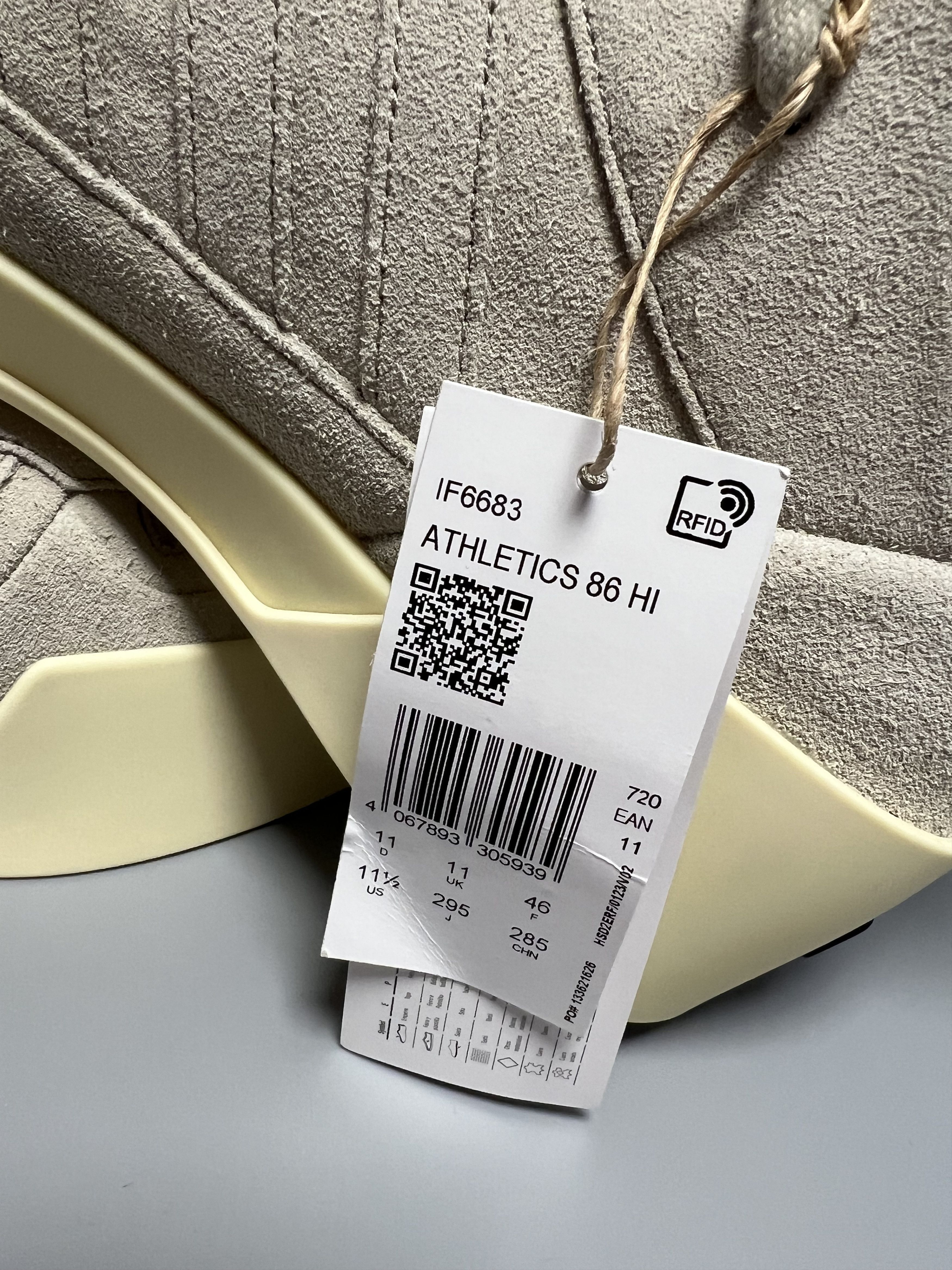 Adidas × Fear of God Fear of God x Adidas Athletics 86 Hi Suede Sneakers US 8.5 Size US 11.5 / EU 44-45 - 6 Thumbnail