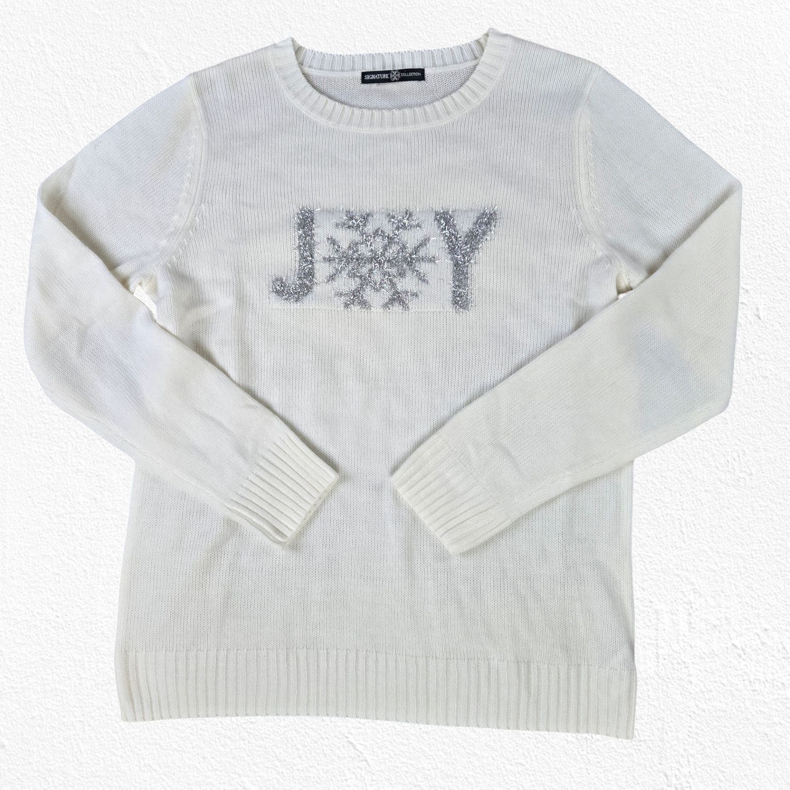 Other Ivory Joy Crewneck Snowflake Sweater Large Size L / US 10 / IT 46 - 2 Thumbnail