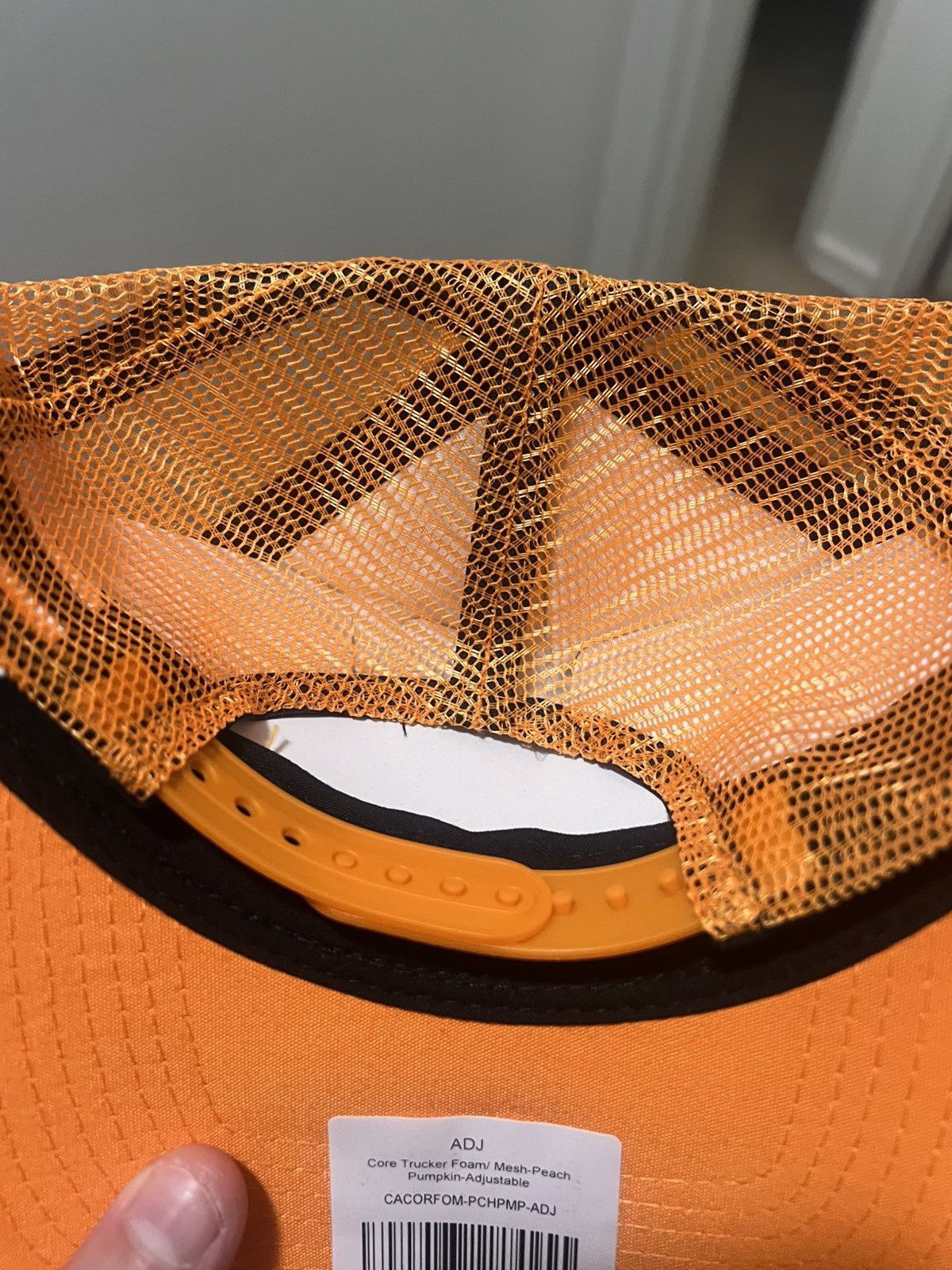 Eric Emanuel Eric Emanuel EE pumpkin & peach trucker SnapBack hat Size ONE SIZE - 2 Thumbnail