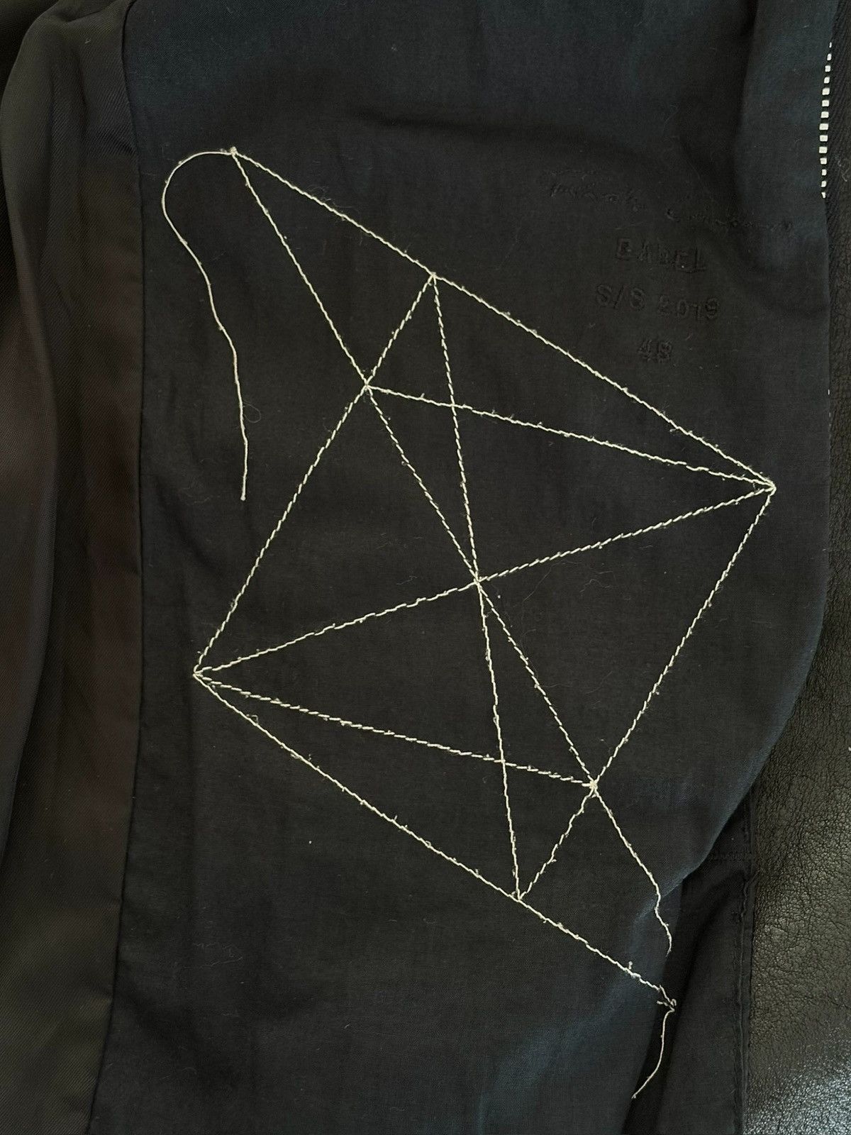 Rick Owens Rick Owens SS19 rotterdam denim patchwork leather jacket Size US M / EU 48-50 / 2 - 3 Thumbnail