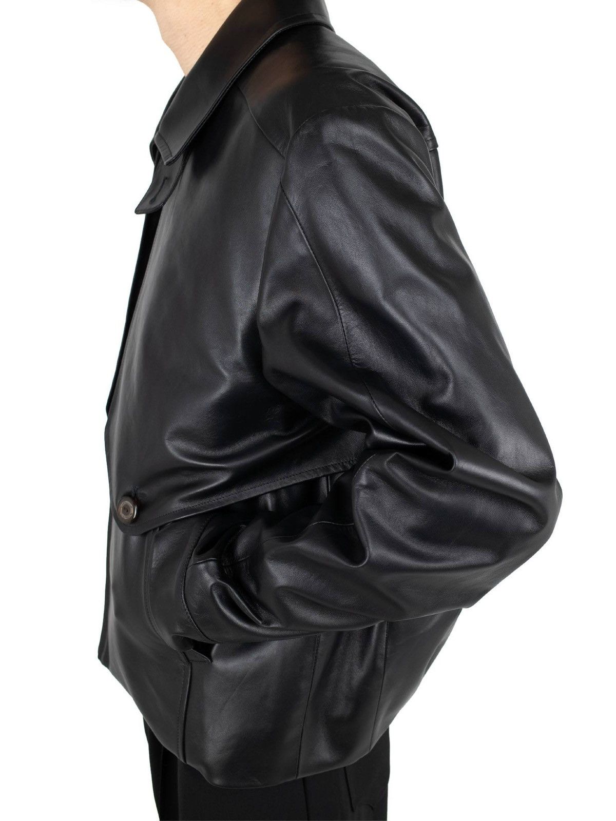 Kiko Kostadinov Kiko Kostadinov SS23 Leather Murad Blouson Size US M / EU 48-50 / 2 - 8 Thumbnail