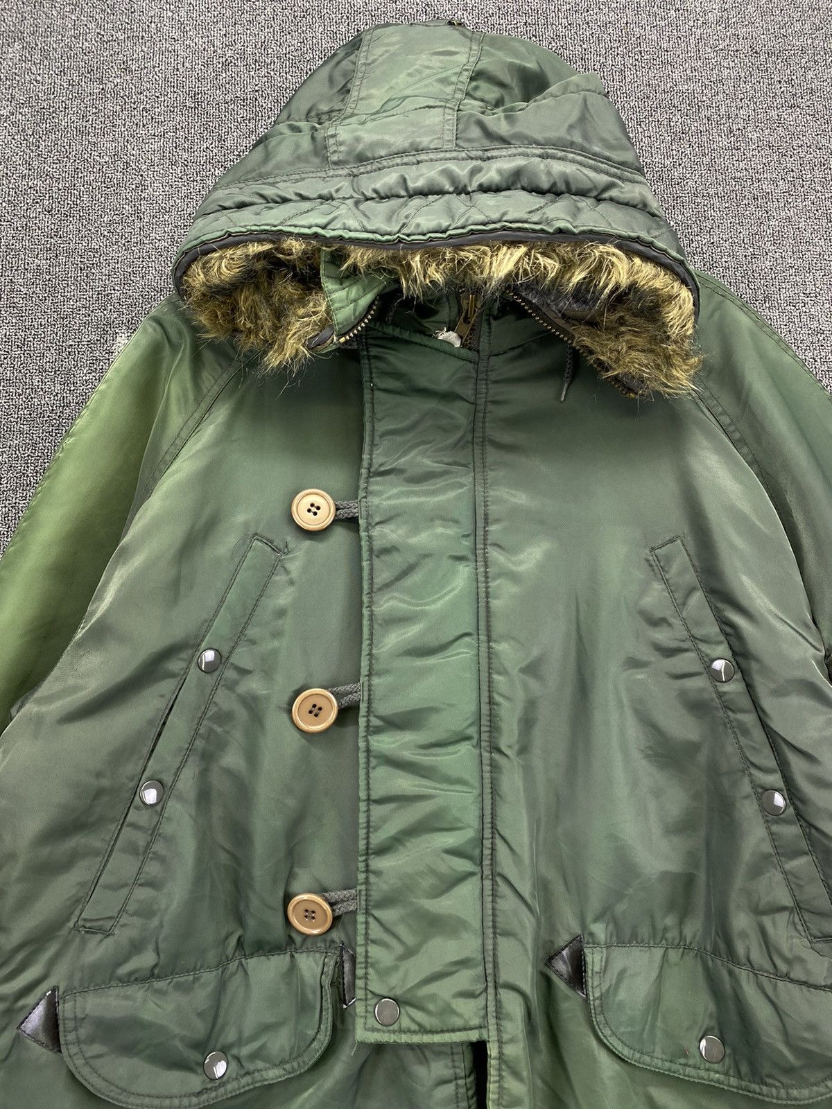 Japanese Brand Vintage Dog House Fur Hoodie Military Jacket Size US M / EU 48-50 / 2 - 7 Thumbnail