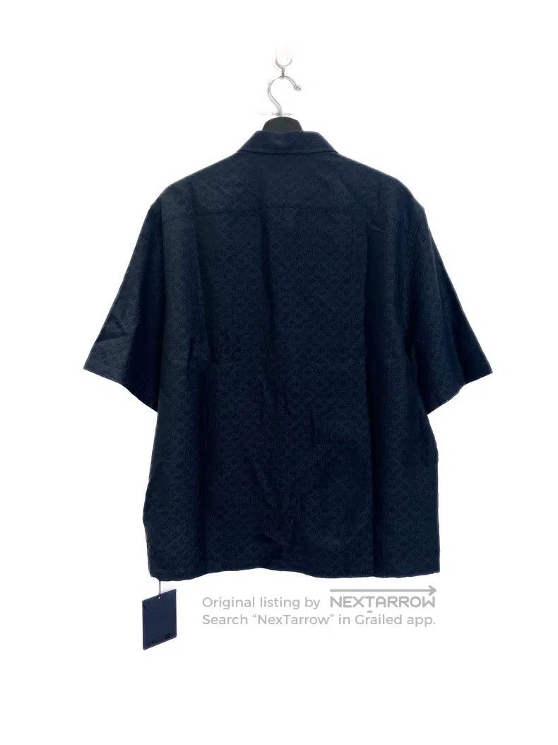 Louis Vuitton Louis Vuitton Dark blue dark grain full print short sleeve Size US M / EU 48-50 / 2 - 2 Thumbnail