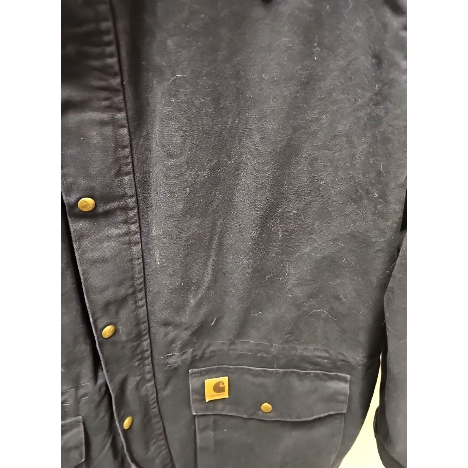 Carhartt Carhartt Rancher C52MDT Dark Blue Long Sleeve Chore Coat Denim 4xl Mens Regular Zip Pocket Pockets Autumn Winter Button Snaps Size US XXL / EU 58 / 5 - 4 Thumbnail