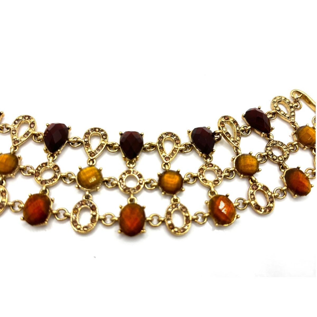 Liz Claiborne LIZ CLAIBORNE Vintage Amber Multi Strand Toggle Bracelet Size ONE SIZE - 3 Thumbnail