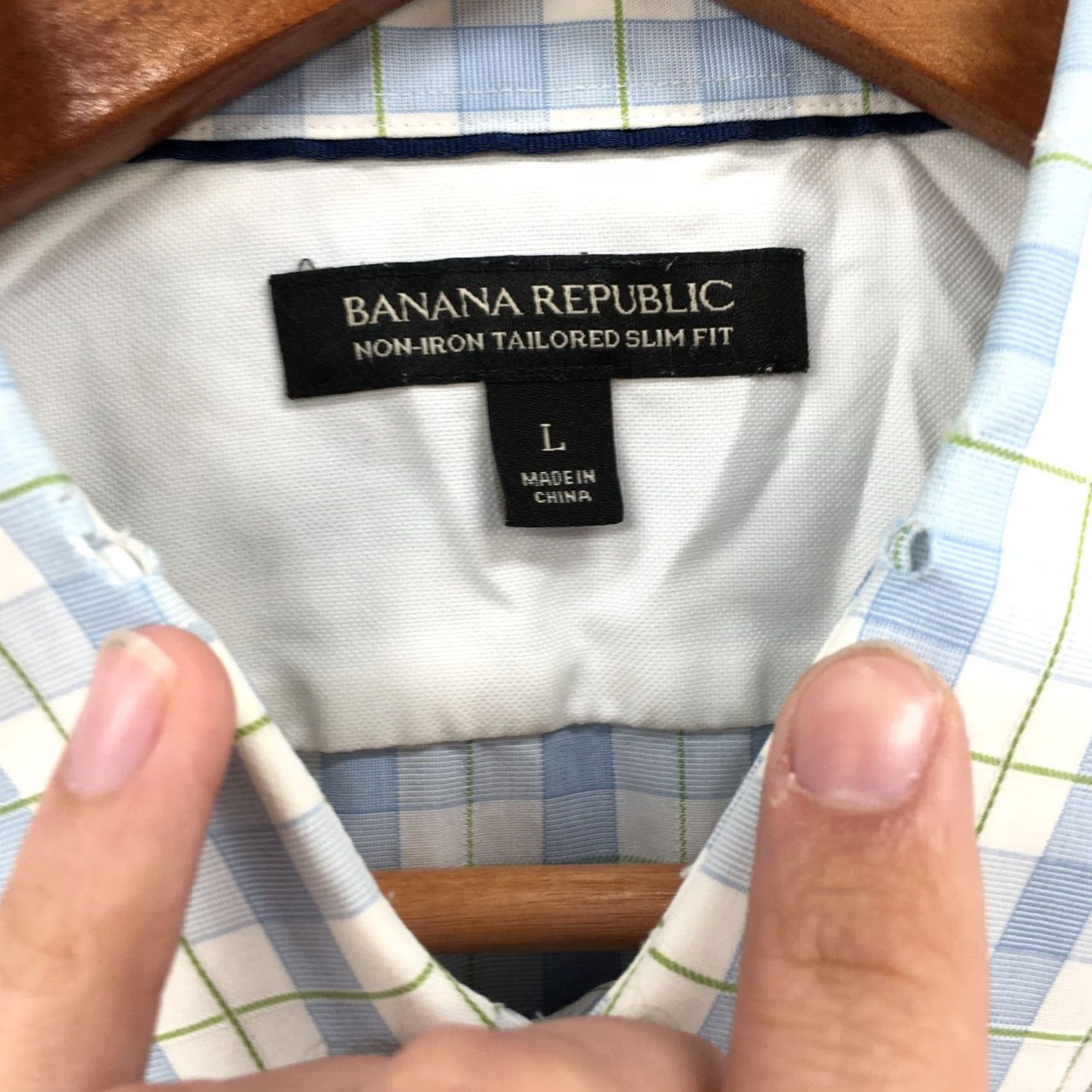 Banana Republic Banana Republic Button-Up Long Sleeve Shirt Mens L Slim Plaid Multicolor Cotton Size US L / EU 52-54 / 3 - 6 Thumbnail