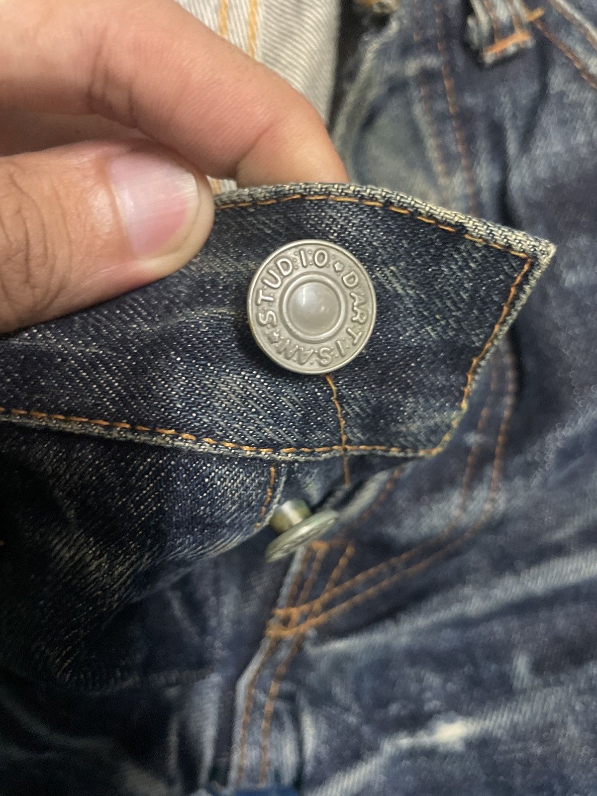 Studio D'Artisan 💥STUDIO D ARTISAN SELVEDGE BUTTON DENIM JEAN Size US 29 - 13 Thumbnail
