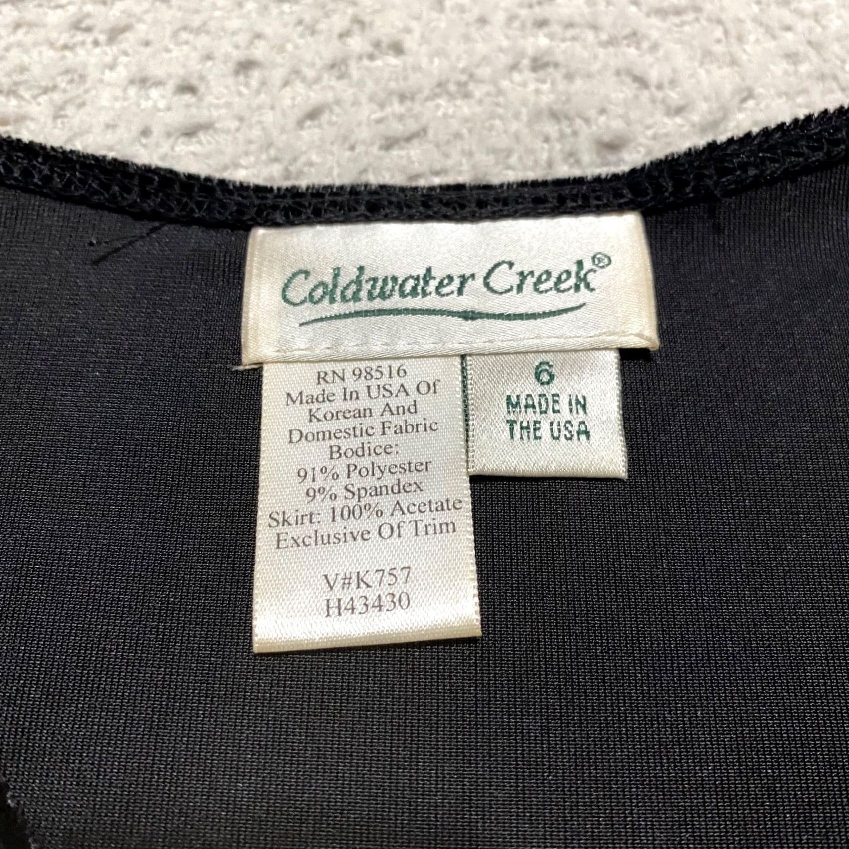 Coldwater Creek Coldwater Creek Dress Womens 3/4 Sleeve Black Velvet Plaid Midi A-Line Fit & Flare 6 XS?? Size M / US 6-8 / IT 42-44 - 3 Thumbnail