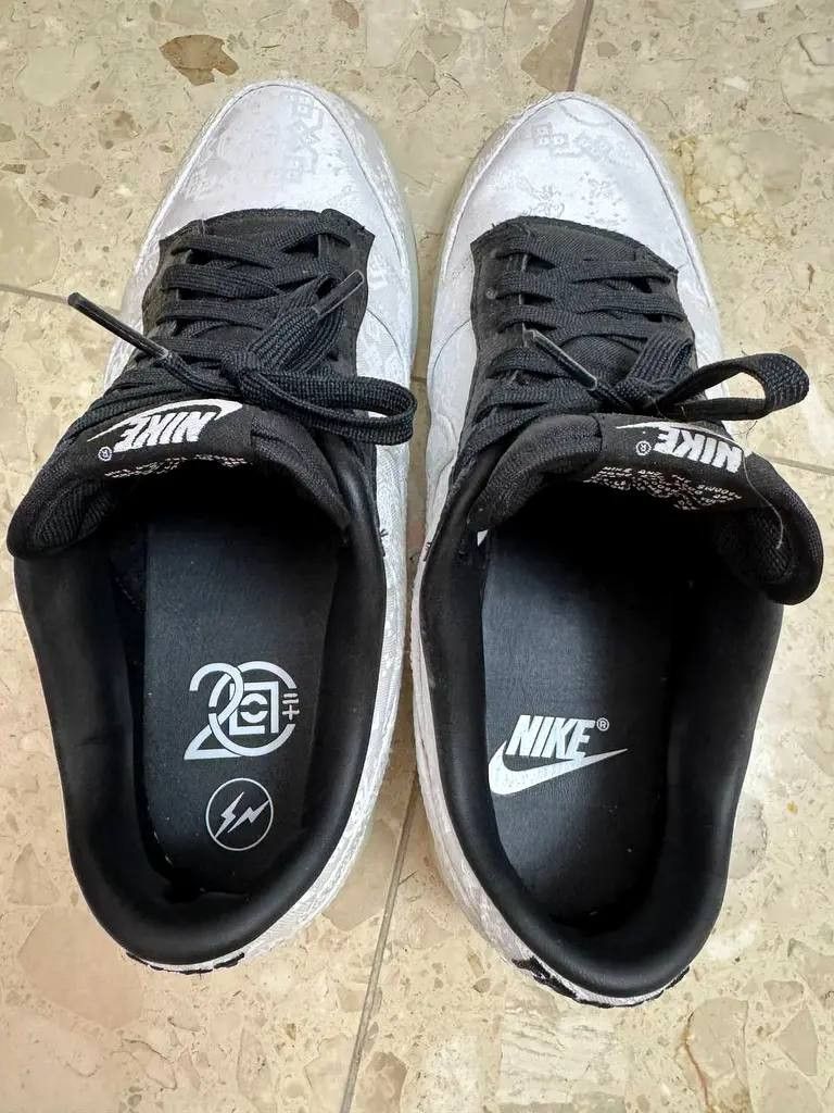 CLOT × Nike Nike Dunk Low - CLOT Fragment White Size US 8 / EU 41 - 3 Thumbnail