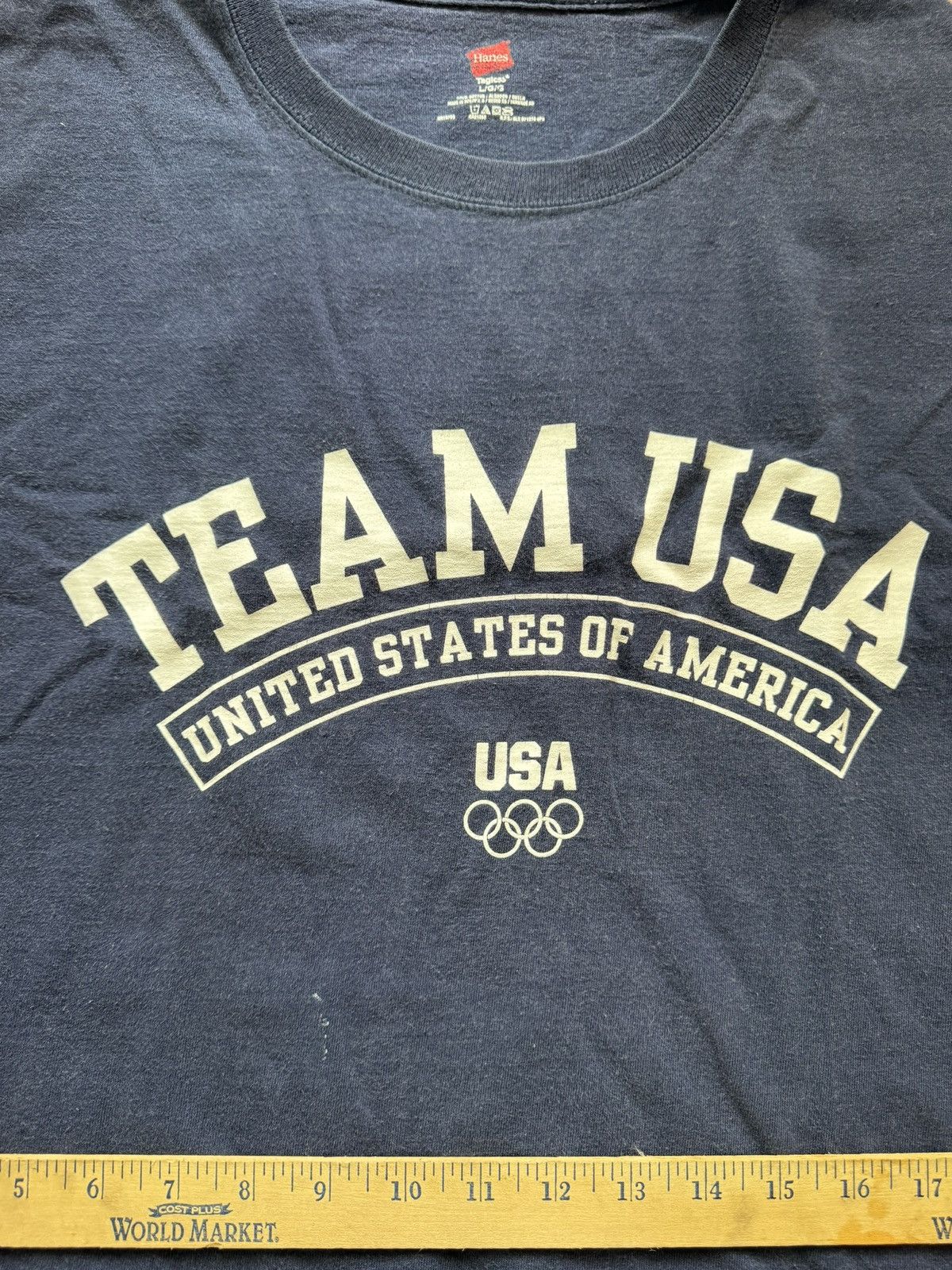 USA Olympics Olympic Tee - TEAM USA Official Arch Logo Dark Blue (Large) Size US L / EU 52-54 / 3 - 6 Thumbnail