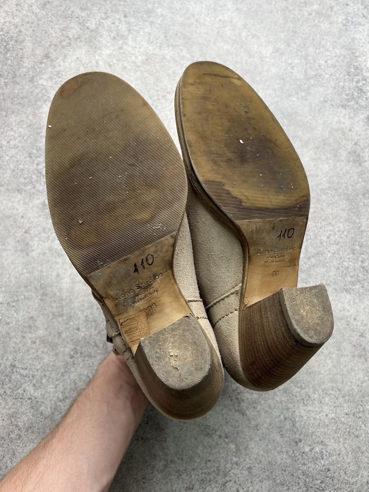 Acne Studios Acne Studios platform heels suede boots Size US 8 / IT 38 - 13 Thumbnail