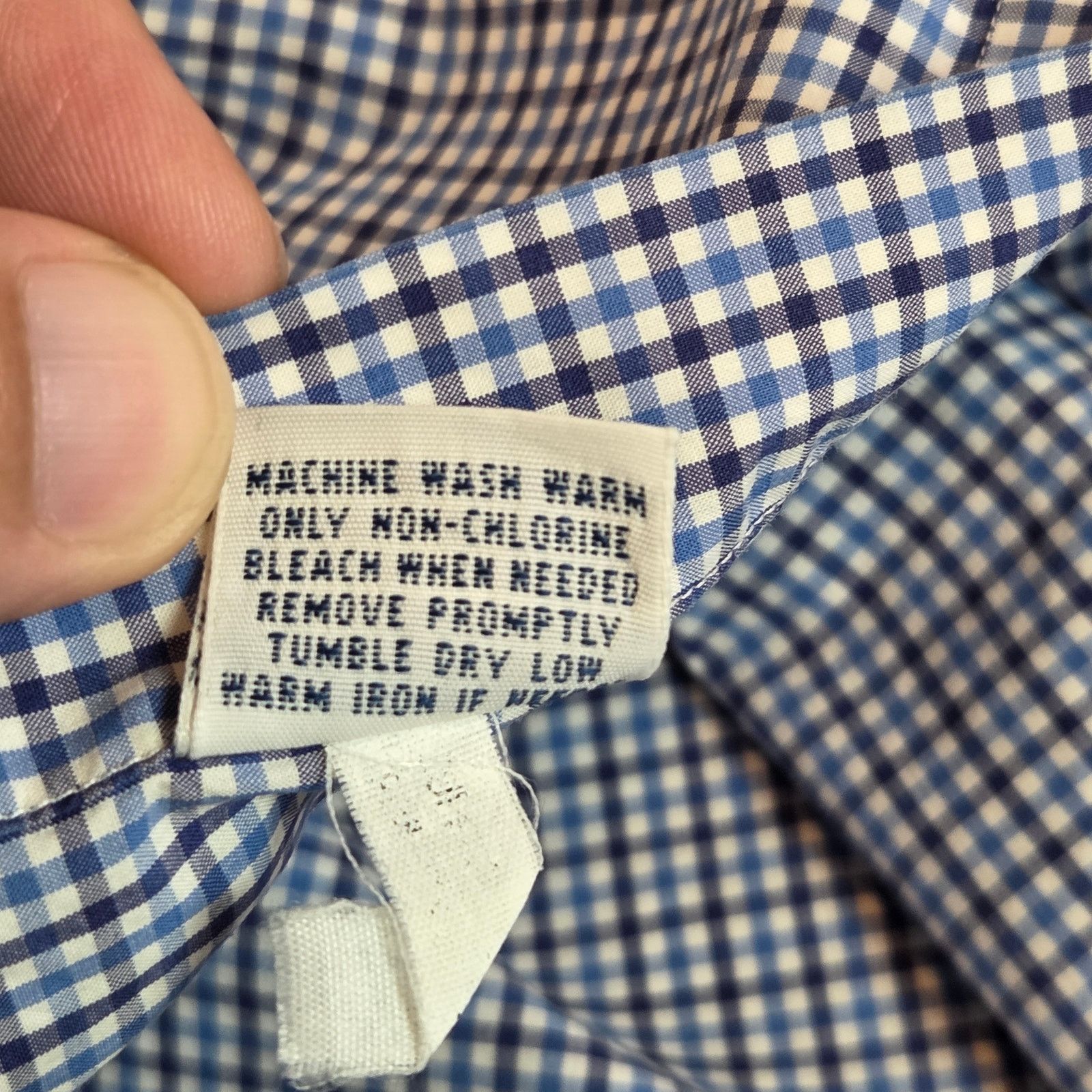 Polo Ralph Lauren Polo Ralph Lauren 2XLT Blue Gingham Cotton Shirt Size US XXL / EU 58 / 5 - 13 Thumbnail