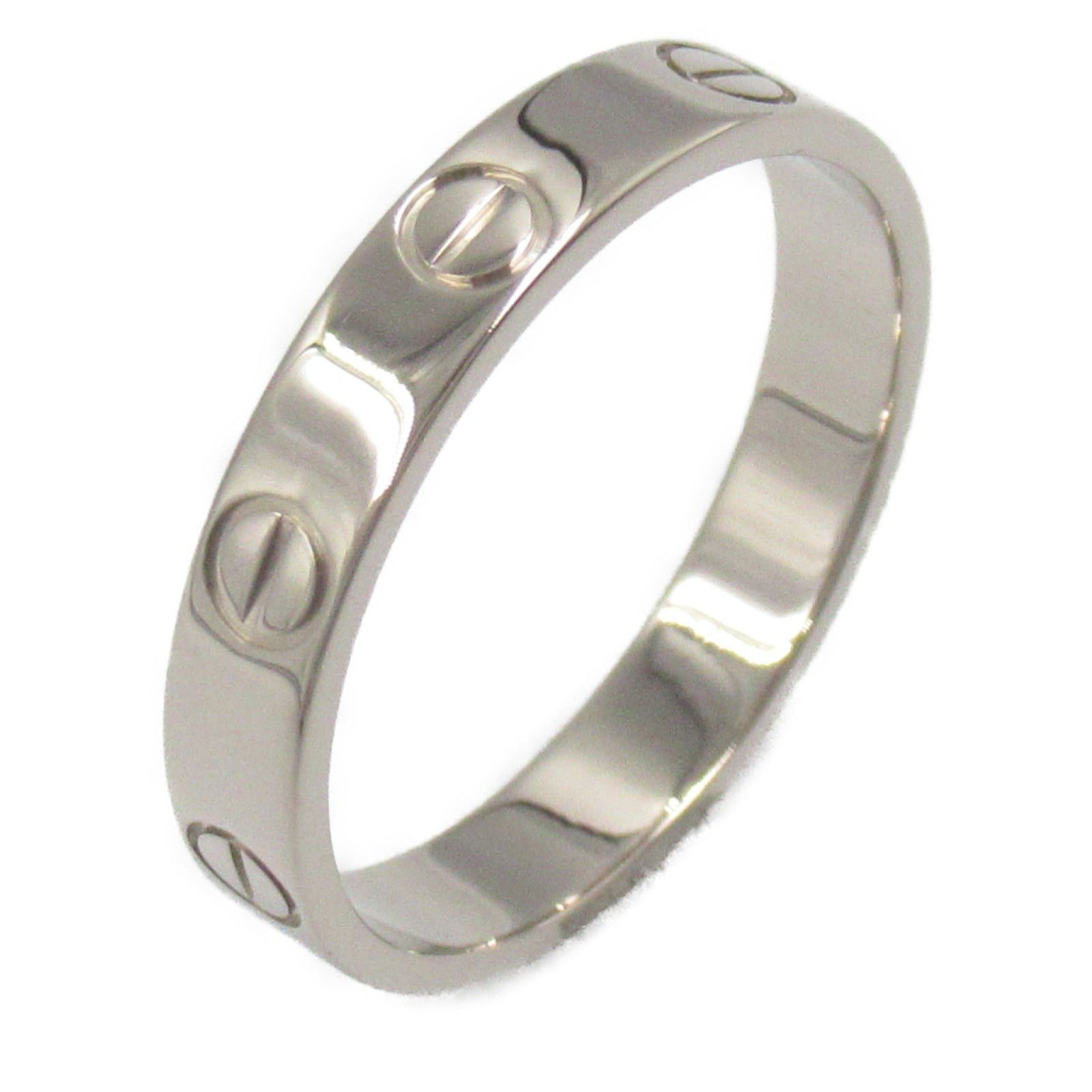 Cartier Cartier Mini Love Ring K18Wg (White Gold) Silver Size ONE SIZE - 1 Thumbnail