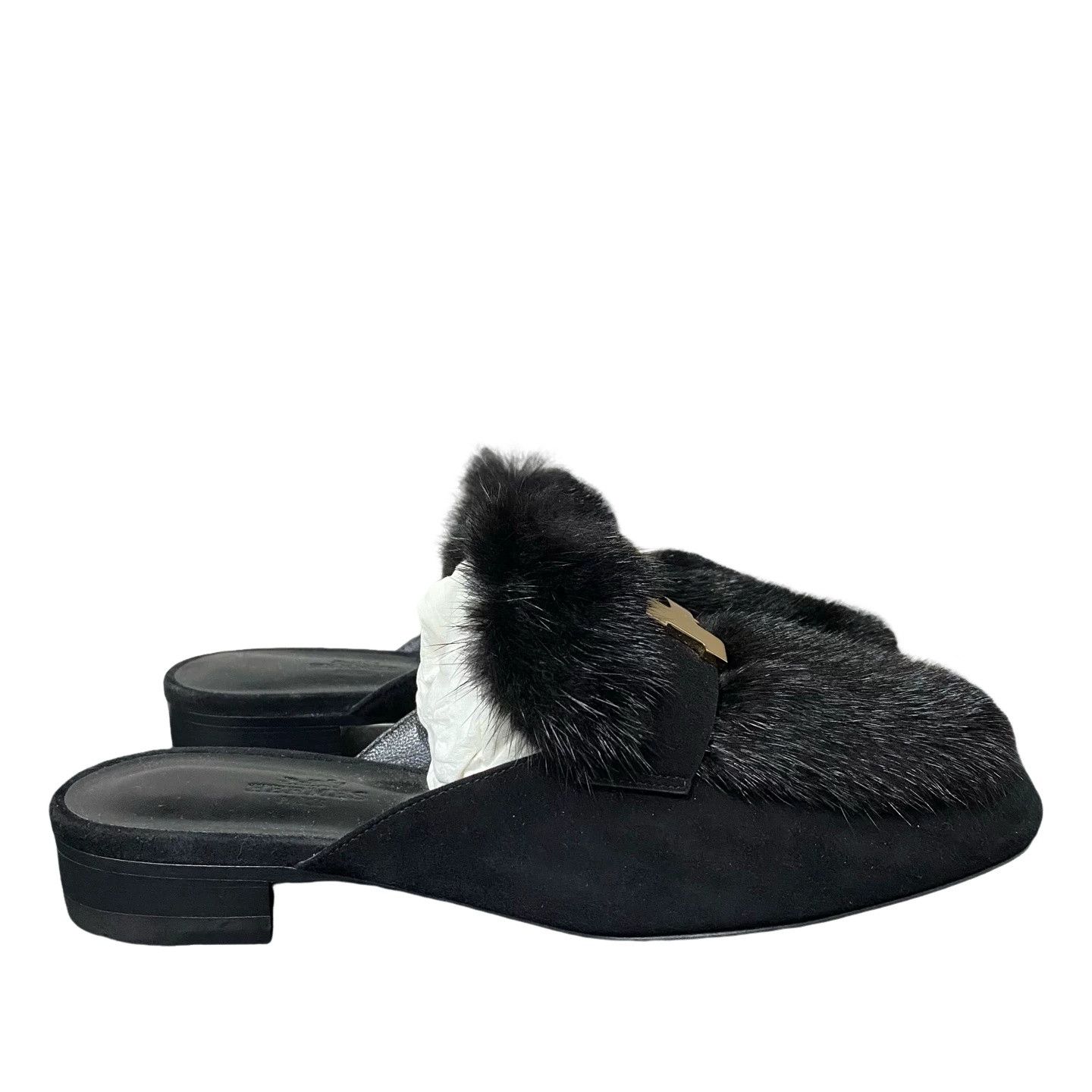 Hermes Hermès Fur Trim Mule Size 37 Size US 7 / IT 37 - 1 Thumbnail