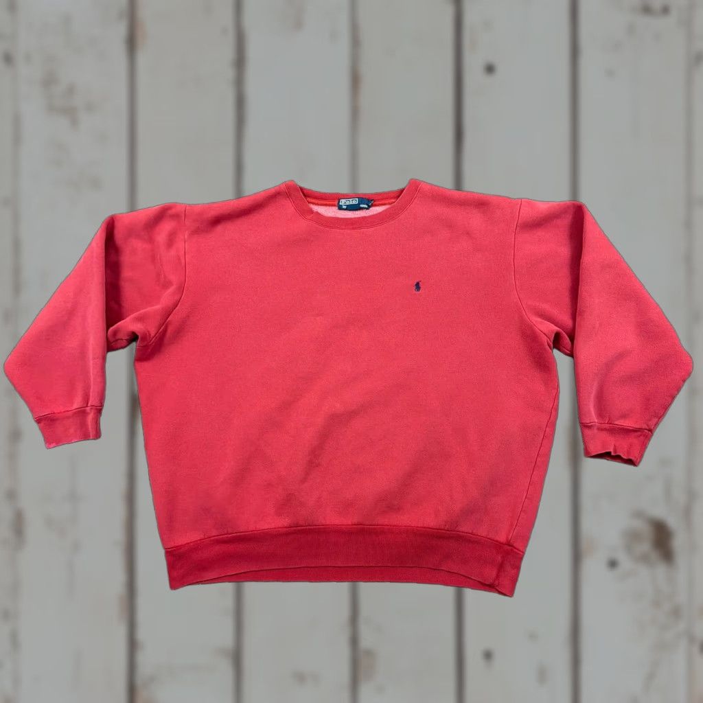 Polo Ralph Lauren Polo Ralph Lauren Sweater Mens 2XL Red Fleece Crewneck Pullover 100% Cotton Pony Shirt? Size US XXL / EU 58 / 5 - 1 Thumbnail