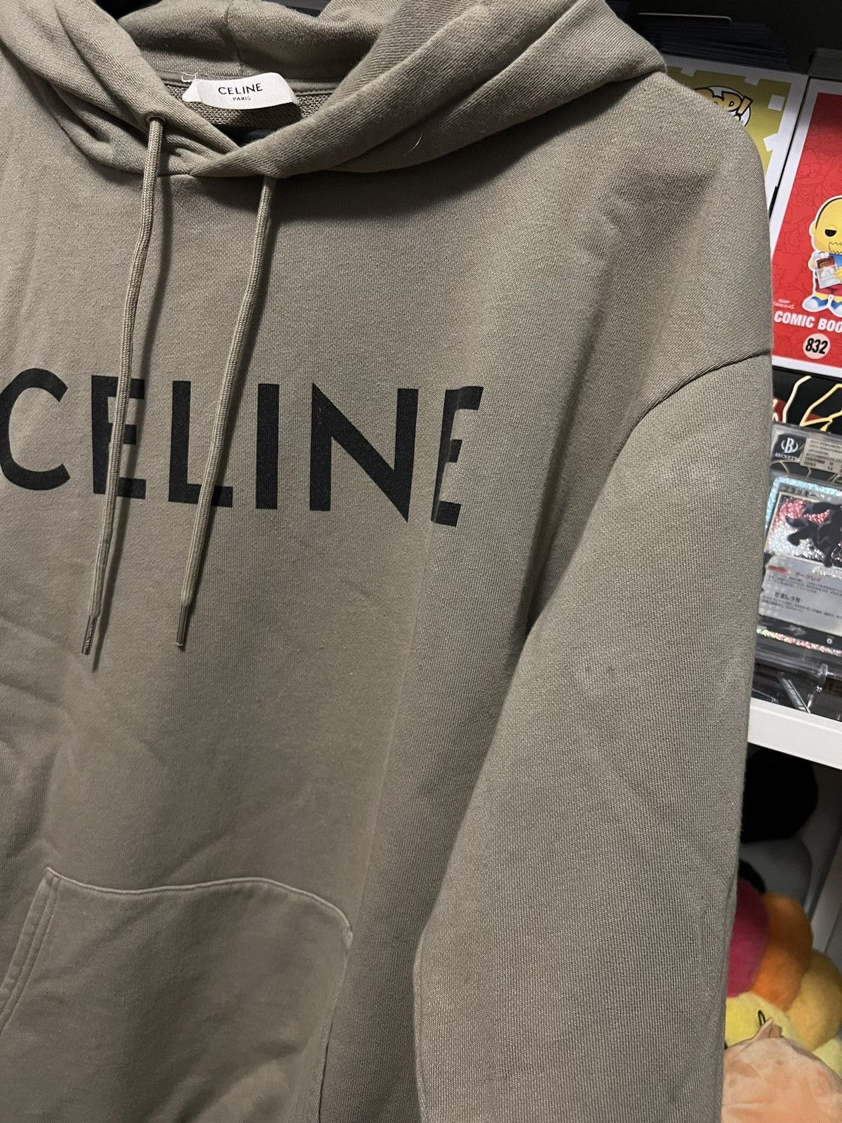 Celine Celine Hoodie Olive Green Size US M / EU 48-50 / 2 - 7 Thumbnail