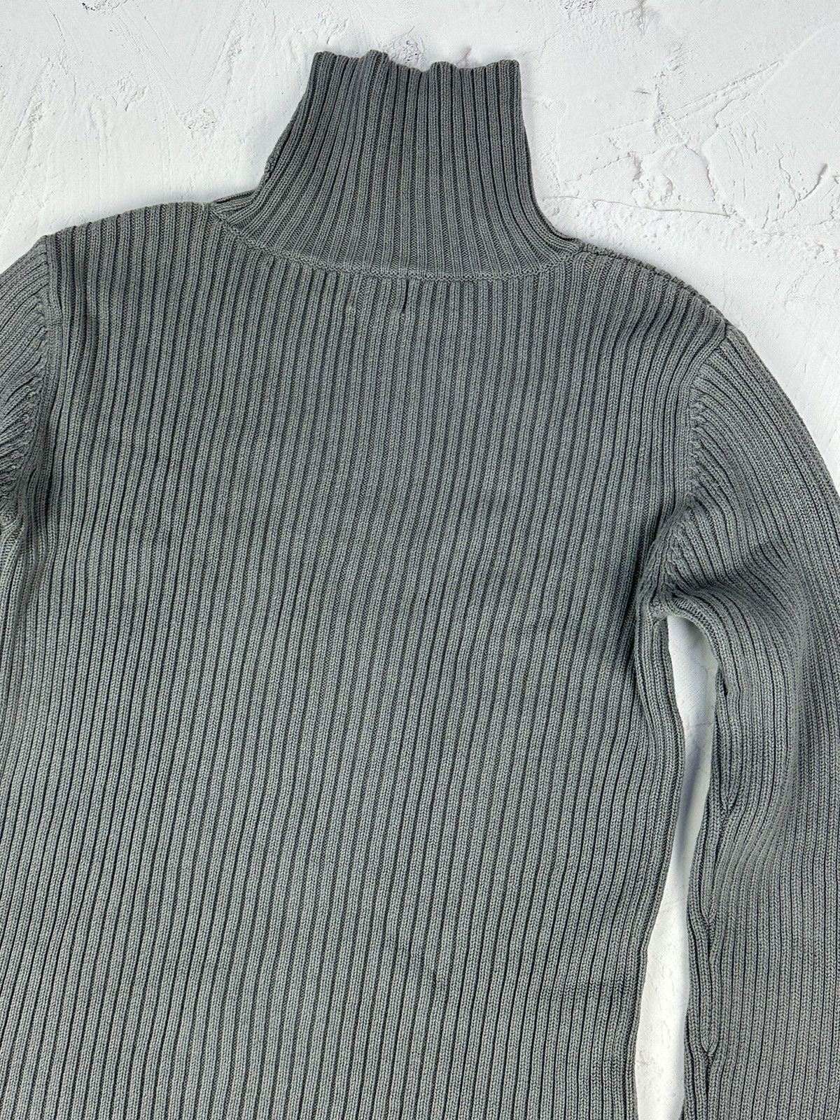 Japanese Brand × Vintage Vintage Ribbed Grey High Neck Sweater Size US M / EU 48-50 / 2 - 6 Thumbnail