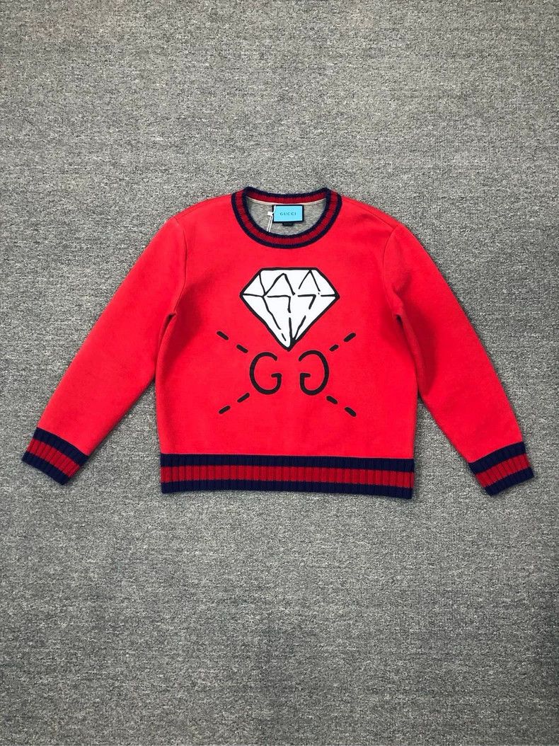 Gucci GucciPrinted space cotton knitted collar sweatshirt 2503-Ne Size US L / EU 52-54 / 3 - 1 Thumbnail